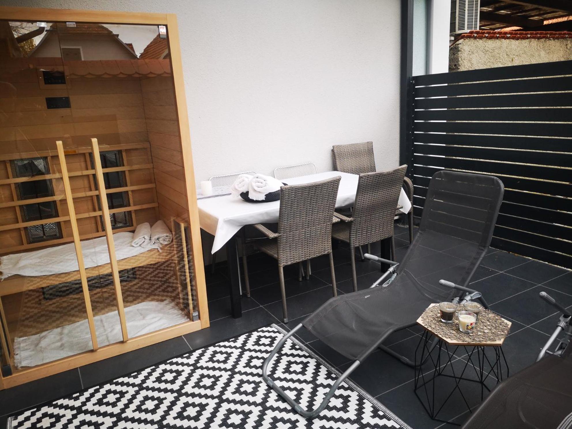 outdoor BBQ area
