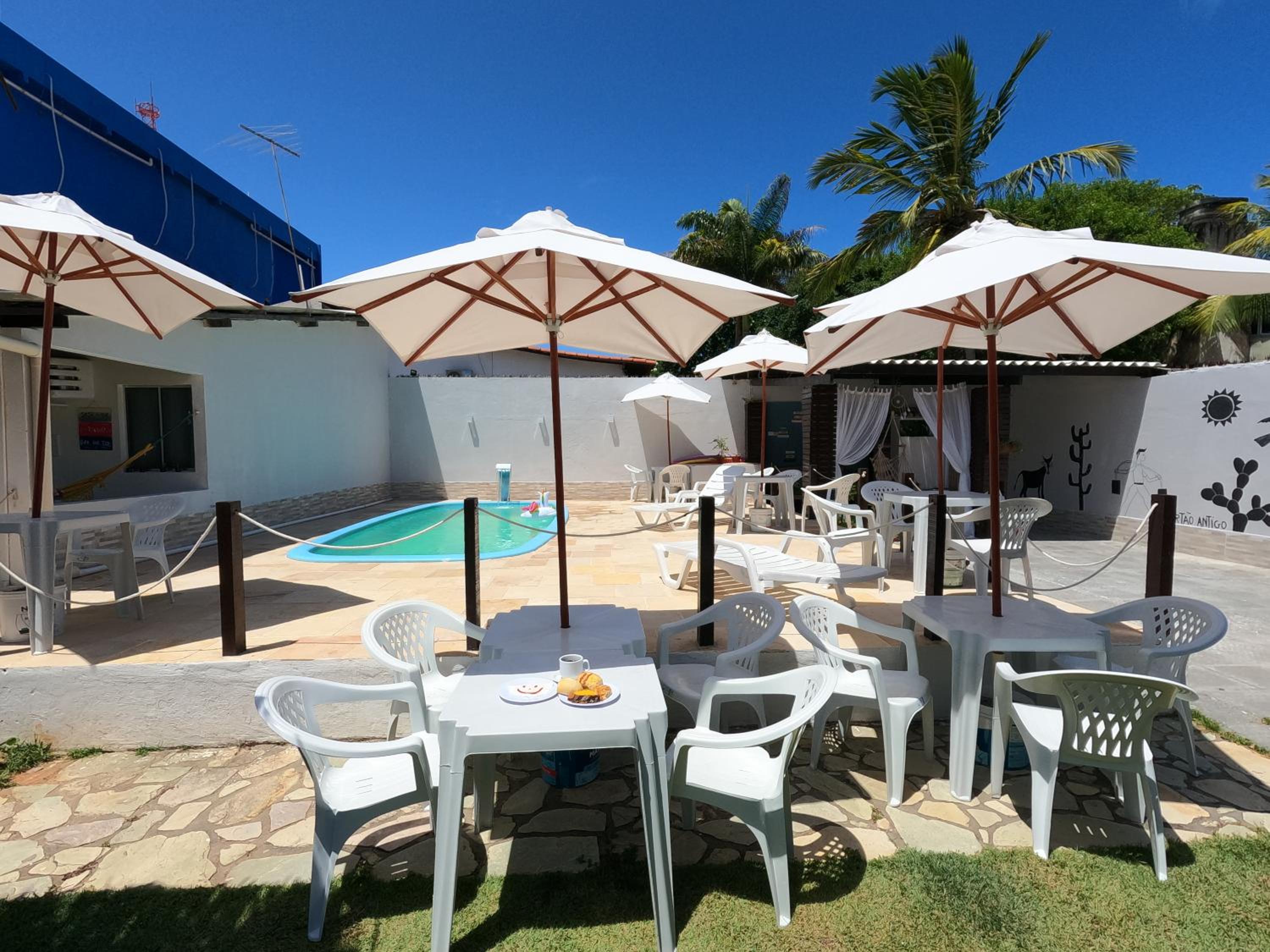 outdoor BBQ area