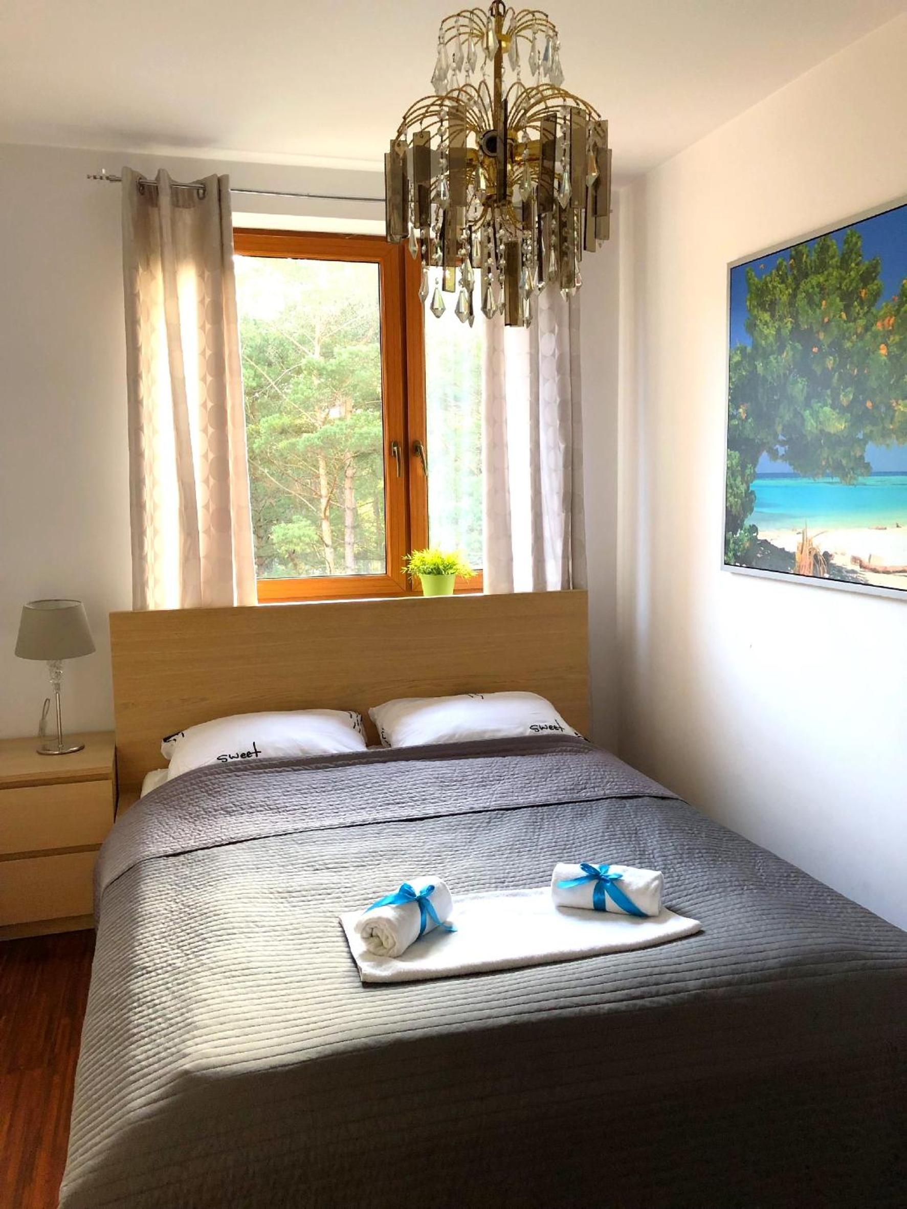 Apartament z prywatnym tarasem na dachu Ogień 8 Jurata view 5
