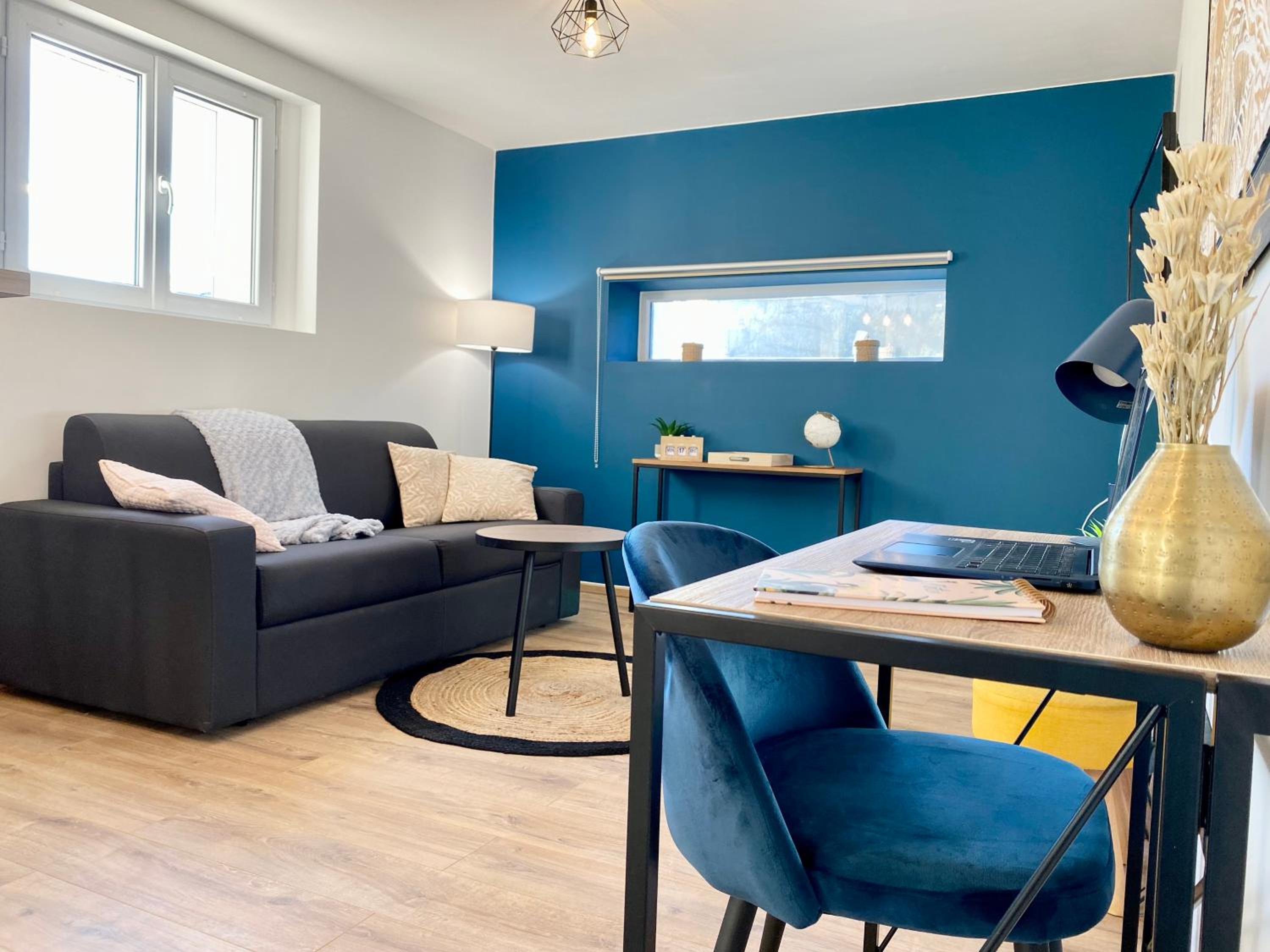 Cosy & Chill Appartements - 10 min de la mer - Jardin, Netflix, terrasse, fibre & parking