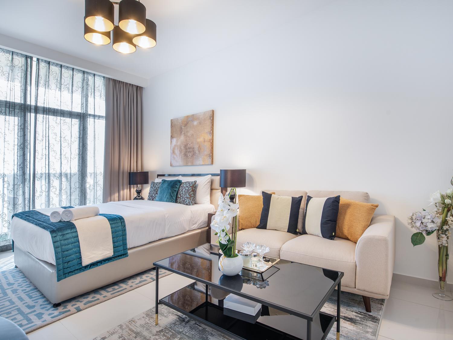 Welcoming Studio at Ghalia Jumeirah Village Circle by Deluxe Holiday Homes