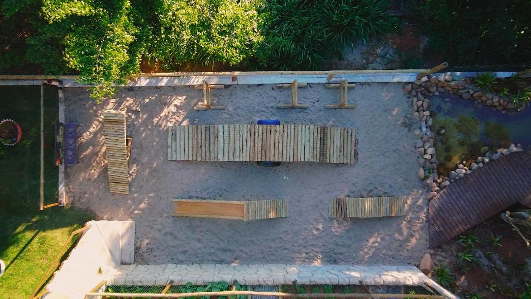 outdoor BBQ area