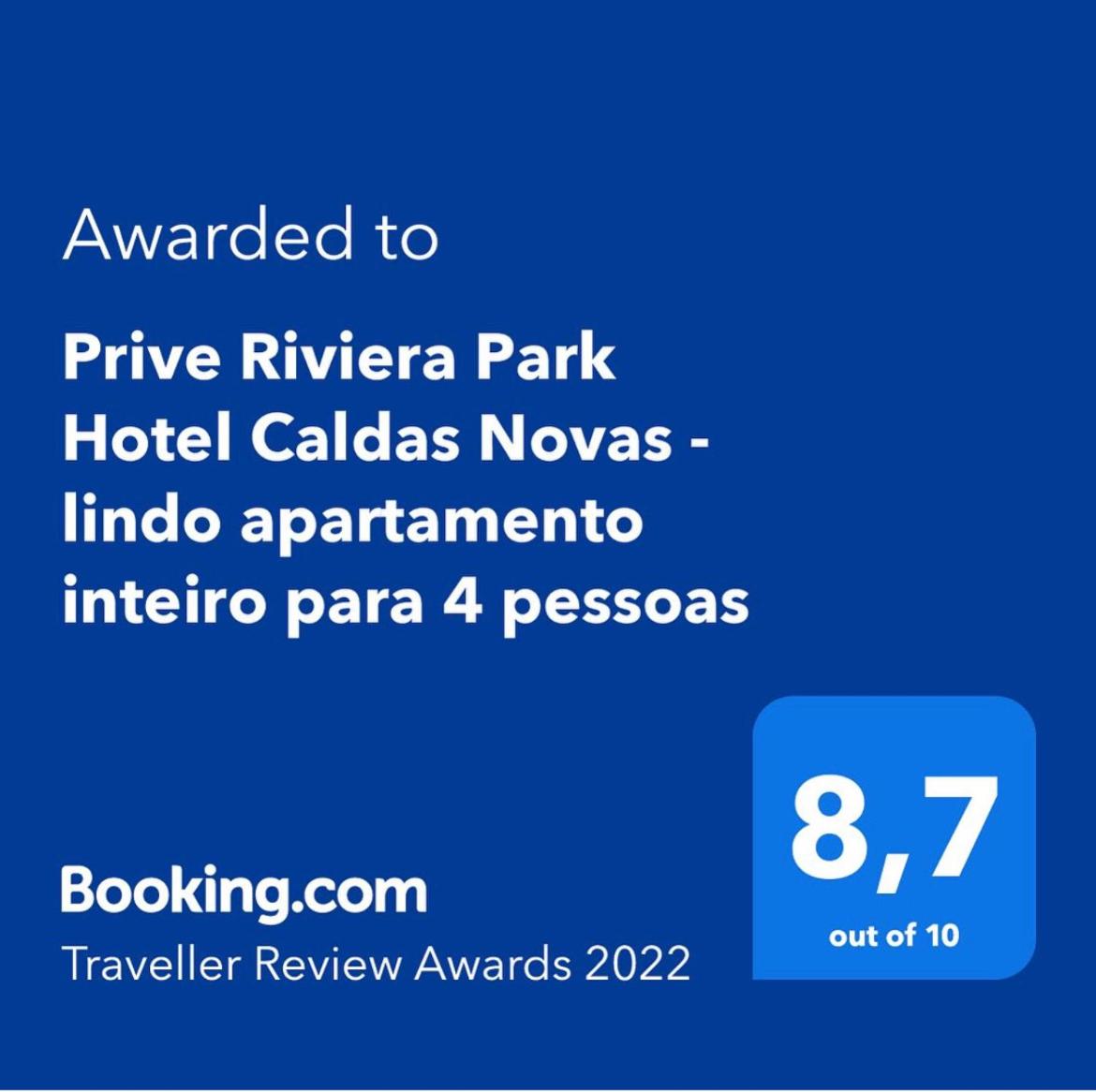 Prive Riviera Park Hotel Caldas Novas - lindo apartamento inteiro para 4 pessoas