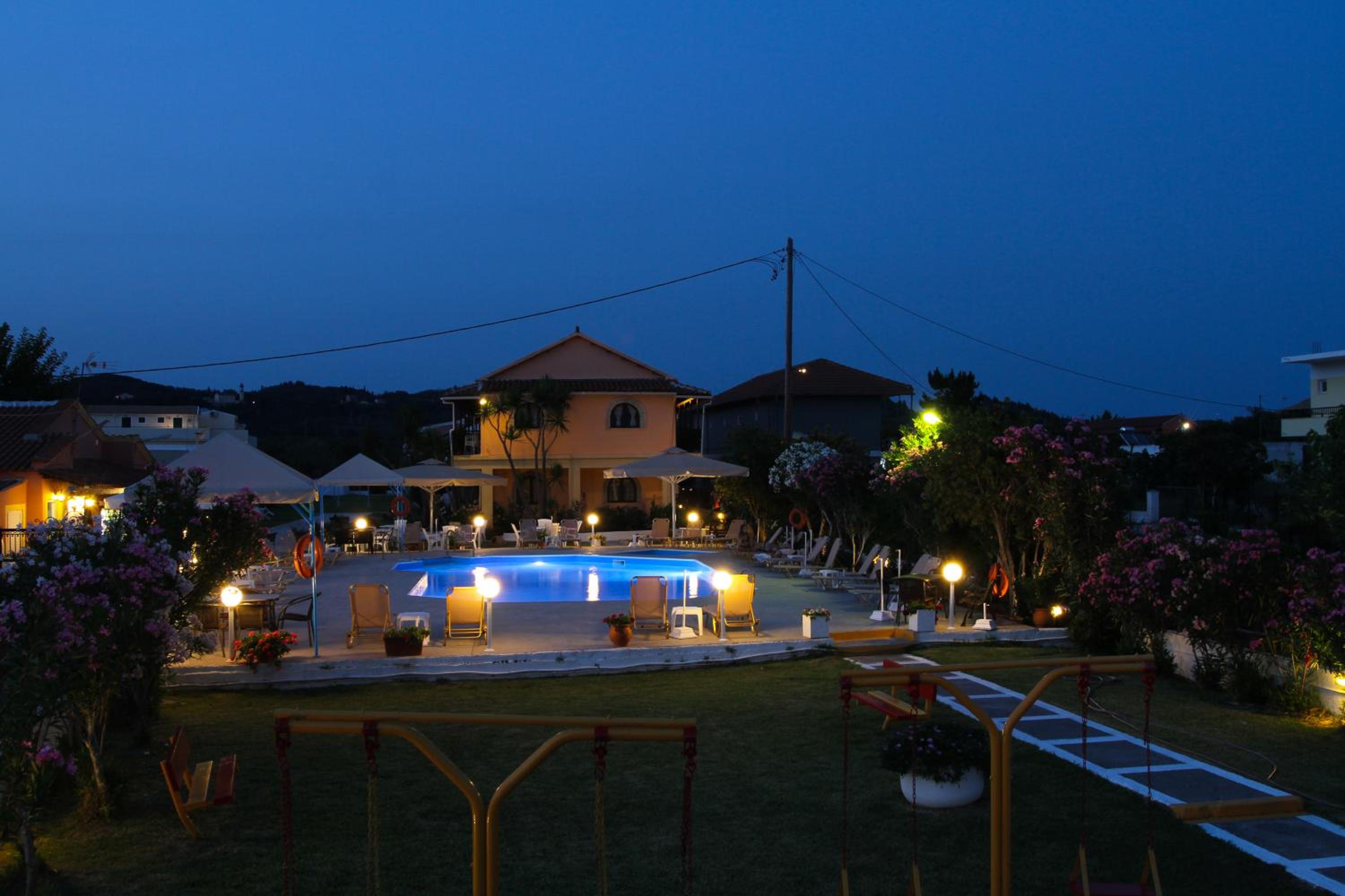 outdoor BBQ area