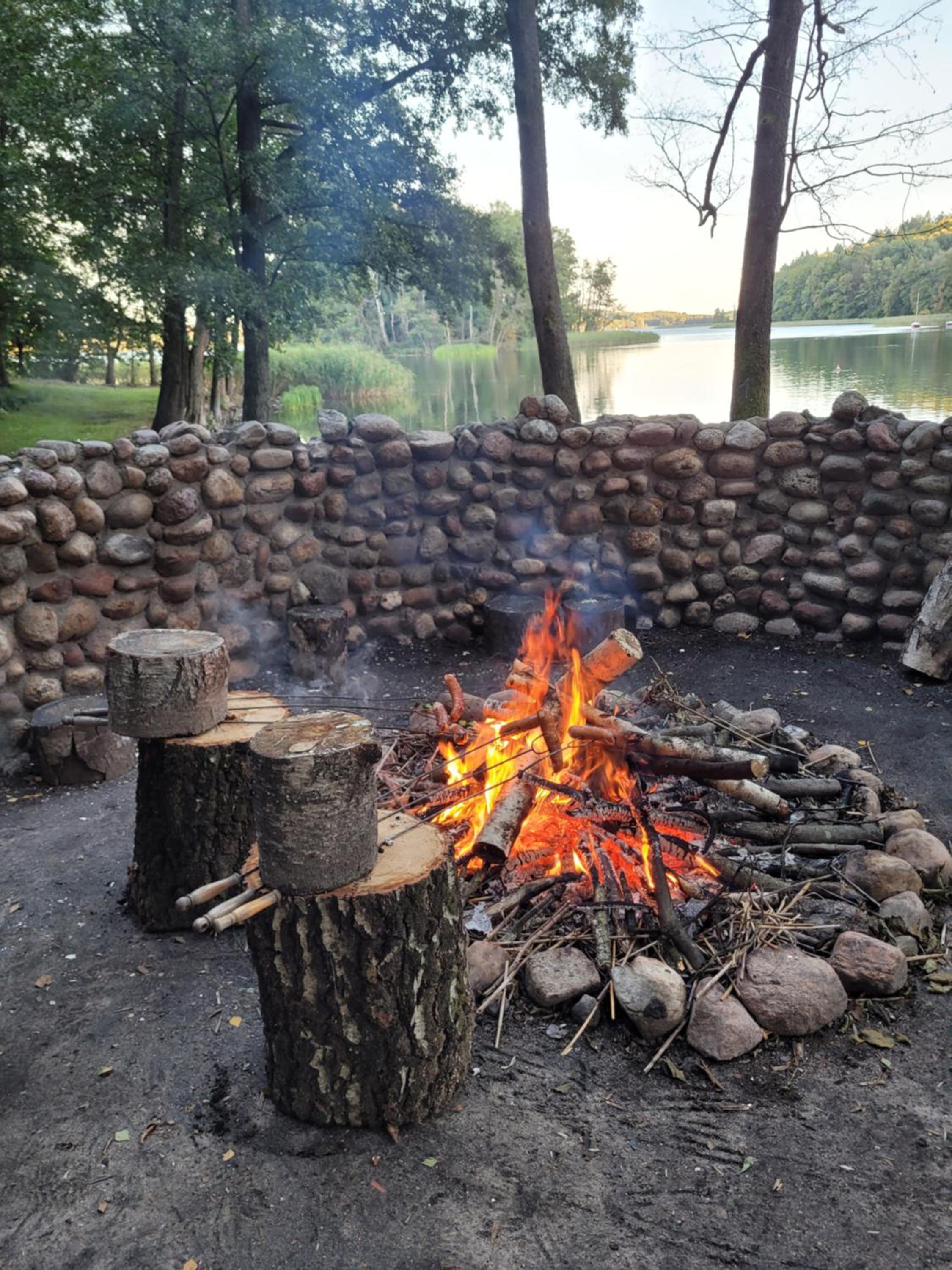 outdoor BBQ area