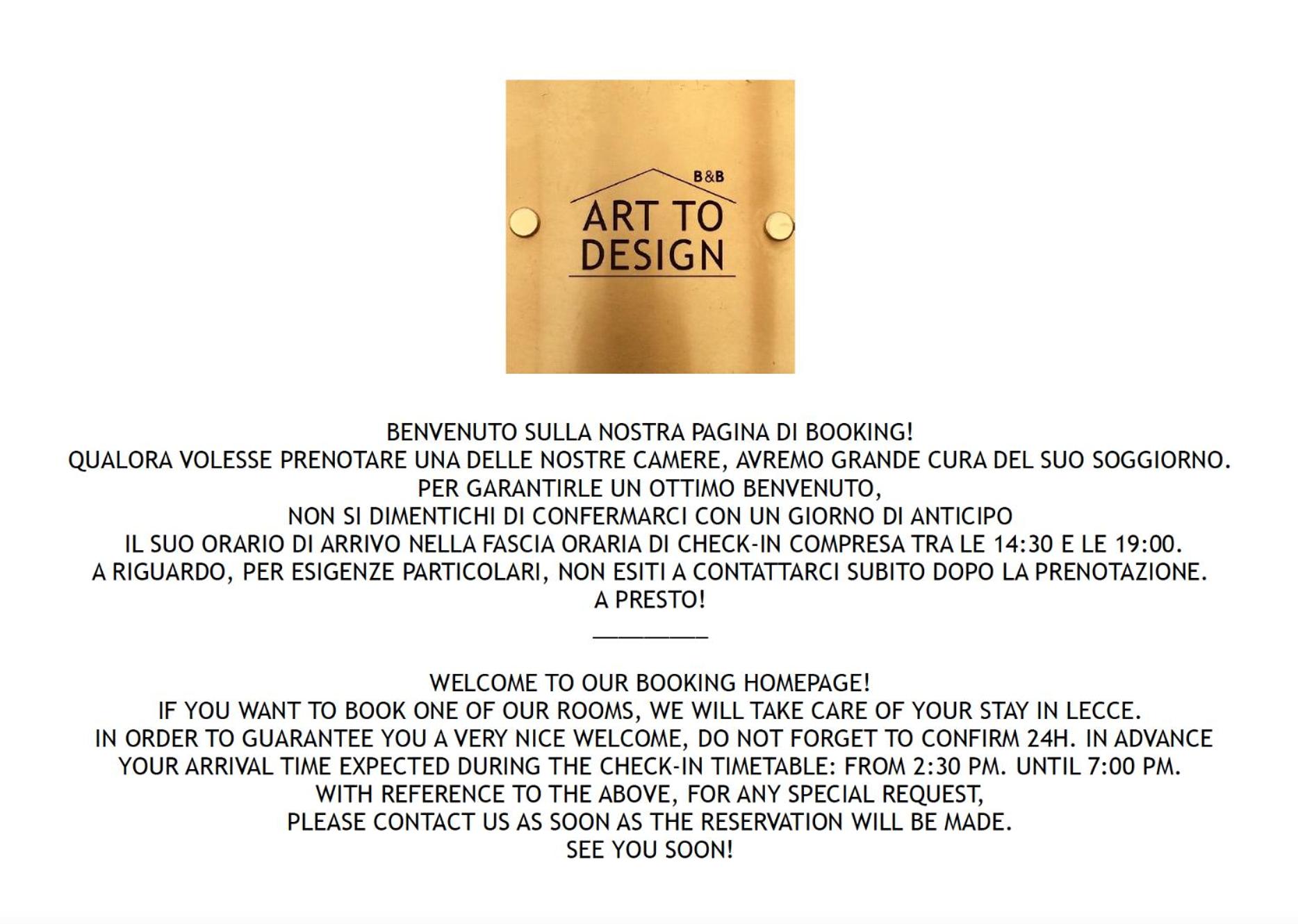 ART TO DESIGN B&B