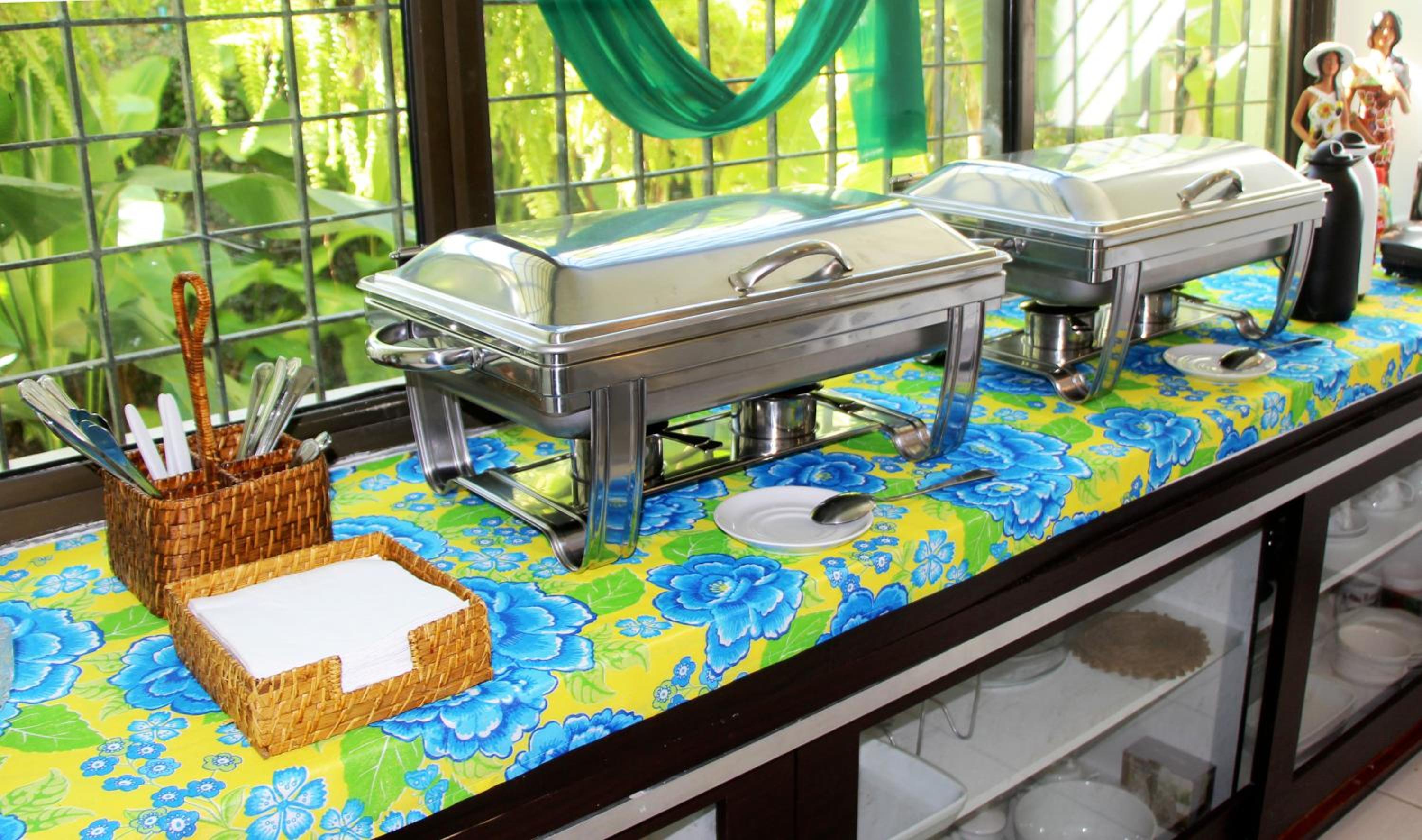 outdoor BBQ area