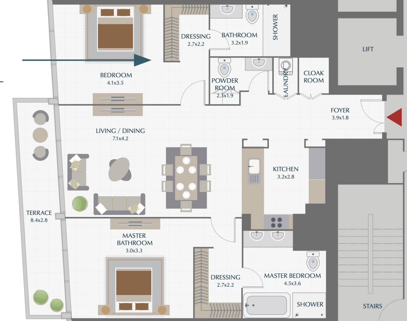 Ultimate Stay / 3 Beds / Gorgeous Frame and Park View / 250m from Metro / 1 Stop from World Trade Center