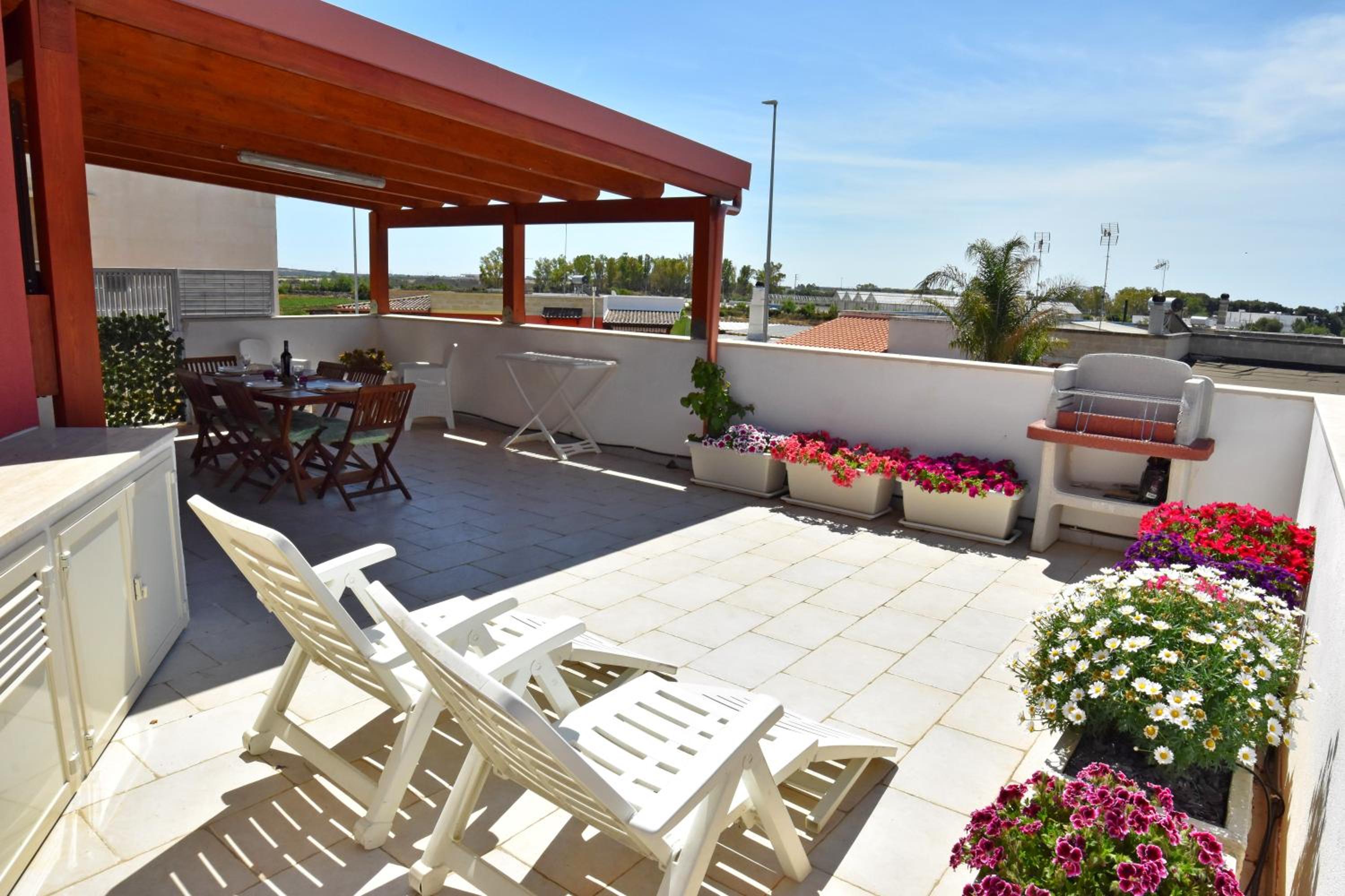 outdoor BBQ area