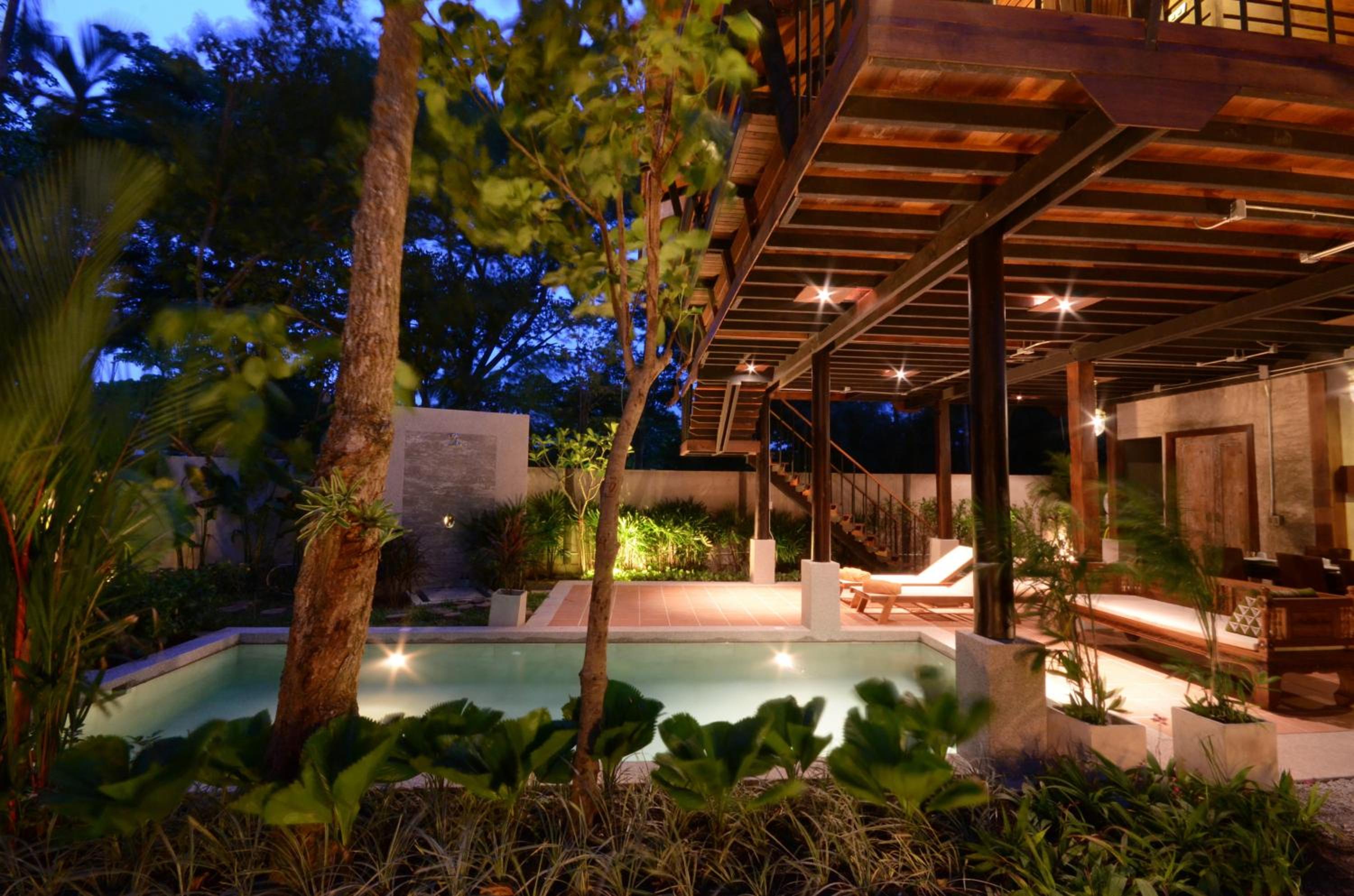 outdoor BBQ area