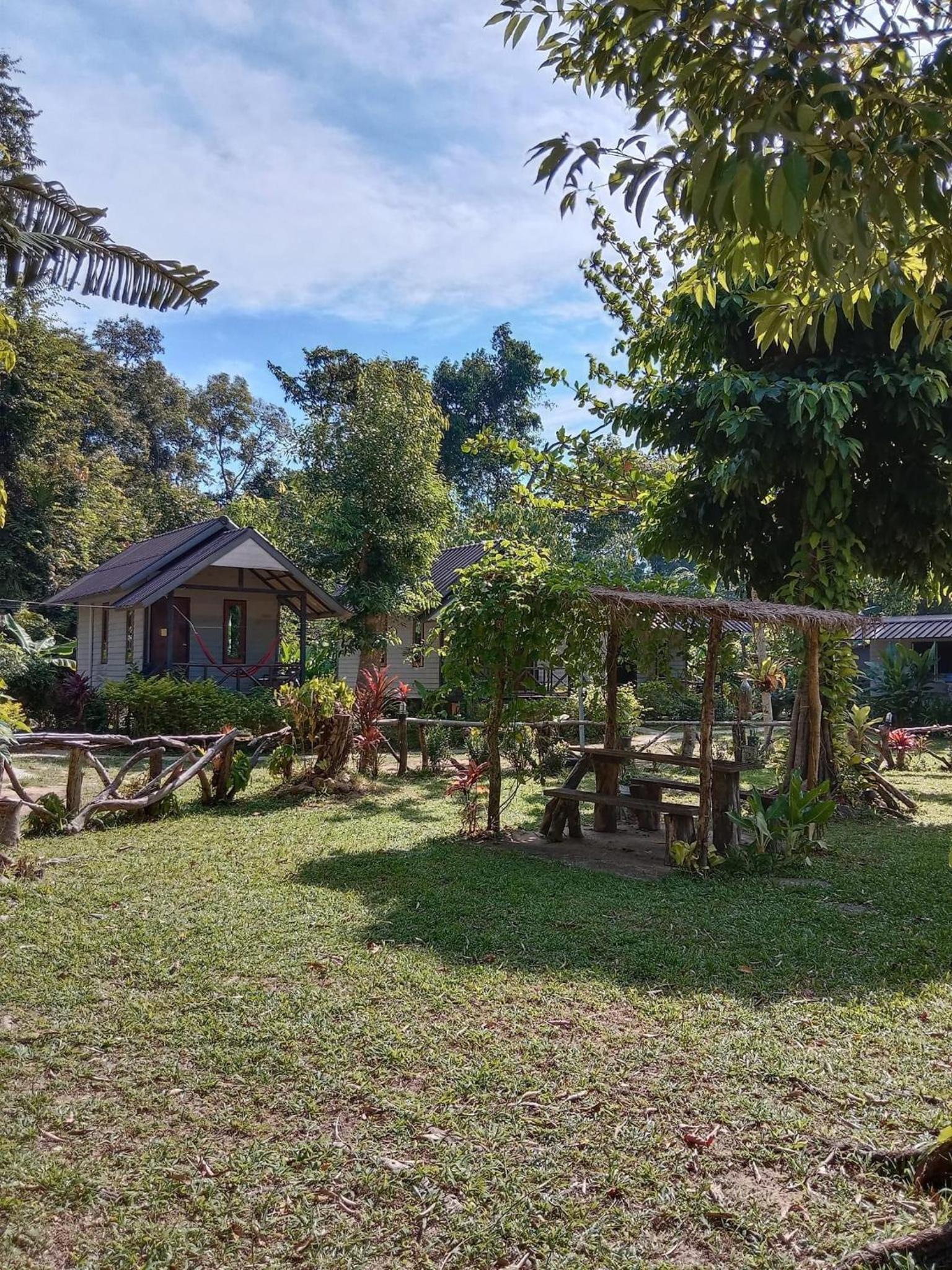 outdoor BBQ area