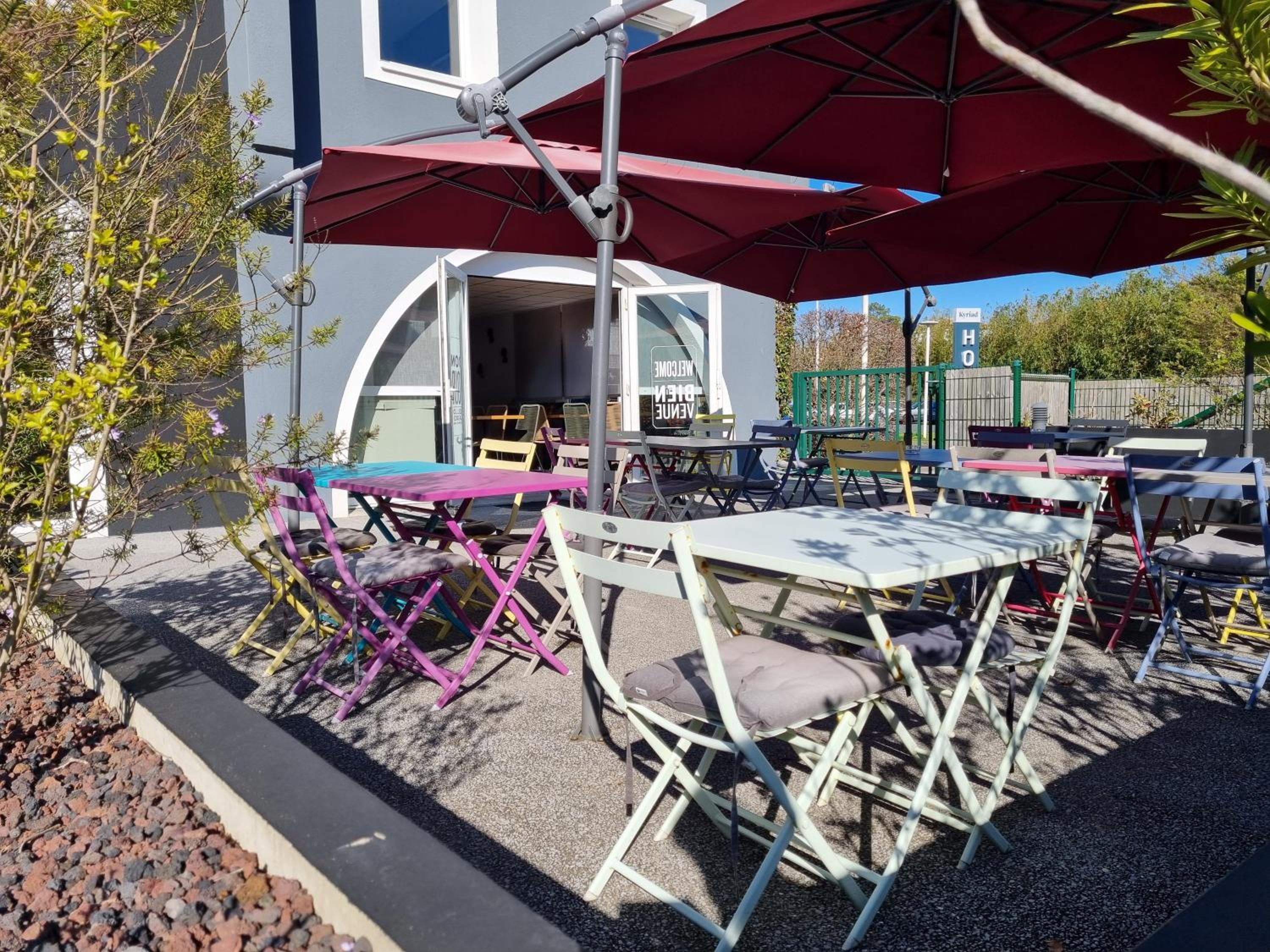 outdoor BBQ area