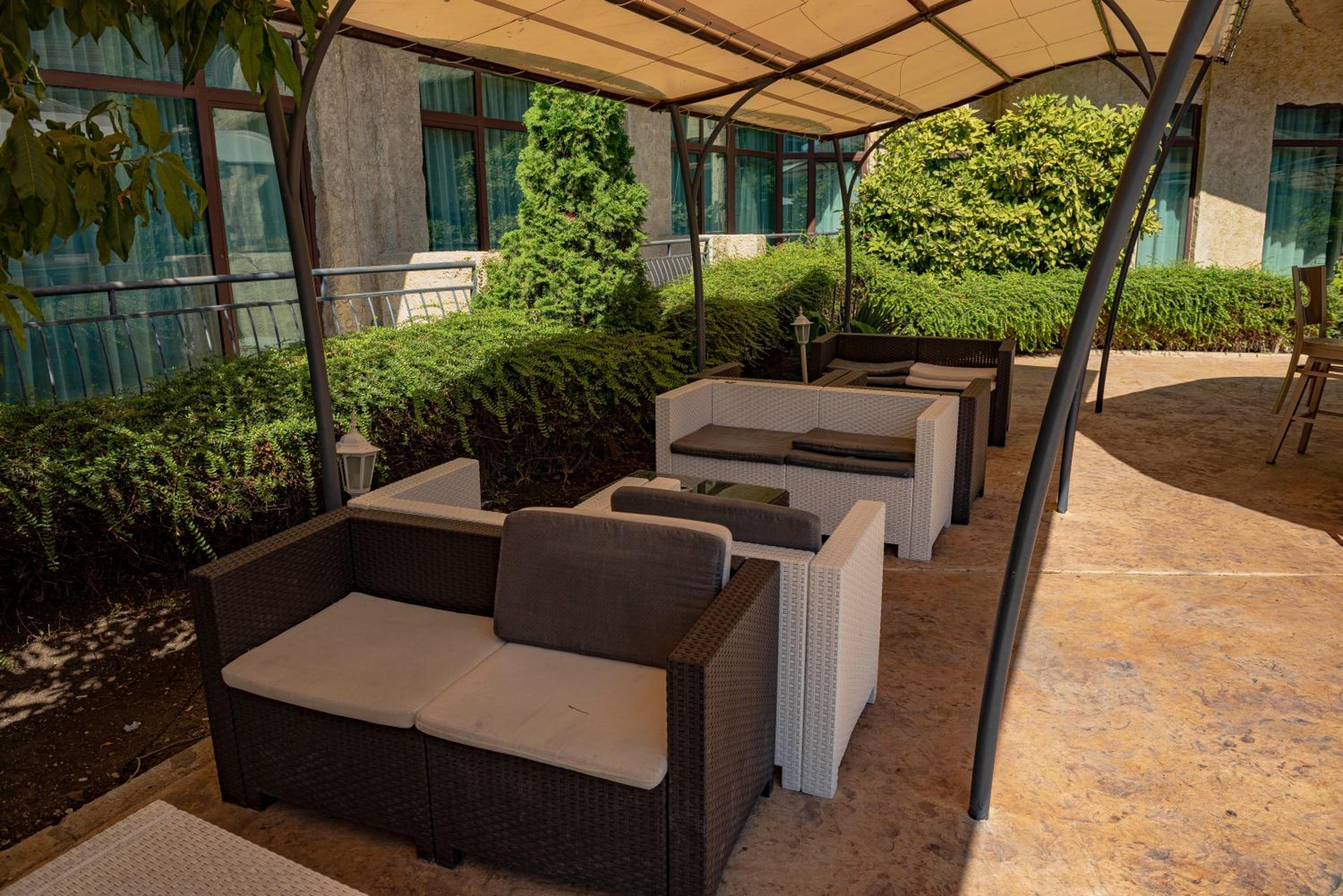 outdoor BBQ area