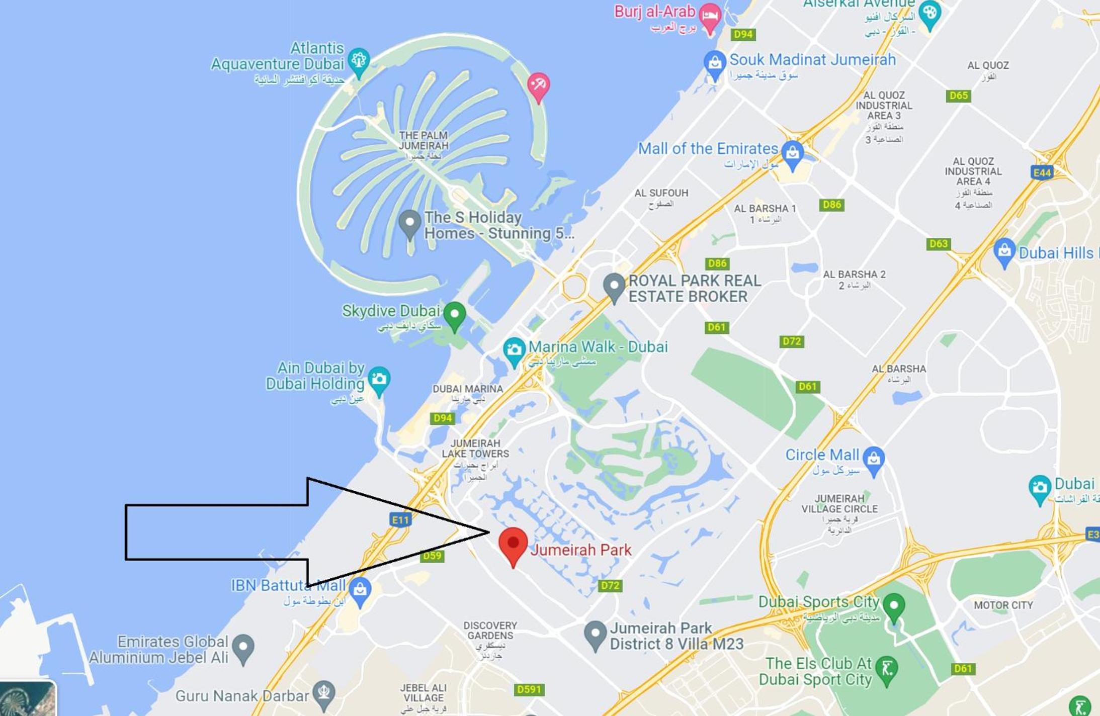Dubai Marina Villa up 20 guest huge Private Pool