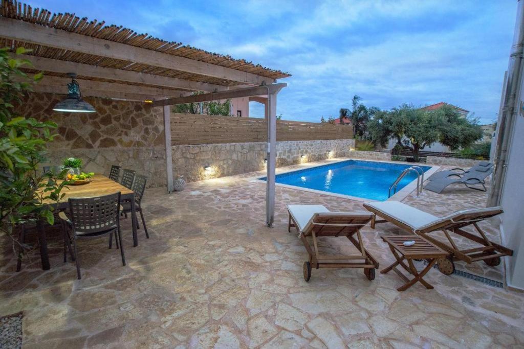 Villa Diktina with private pool sea view