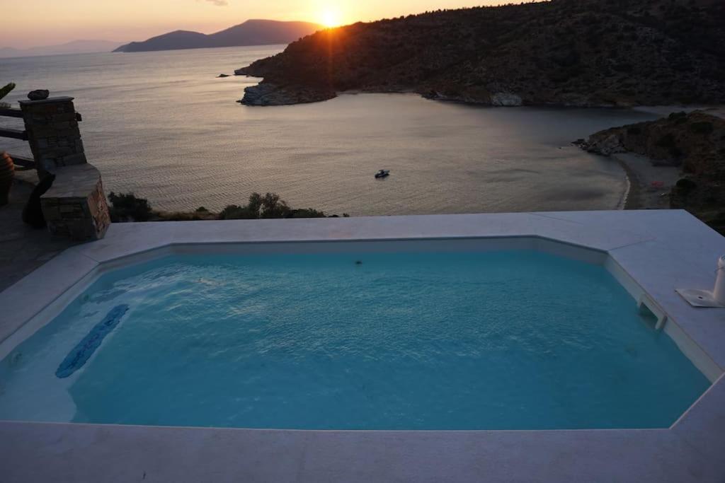Karystos Villa Private Pool Beach Seaside Karnagio