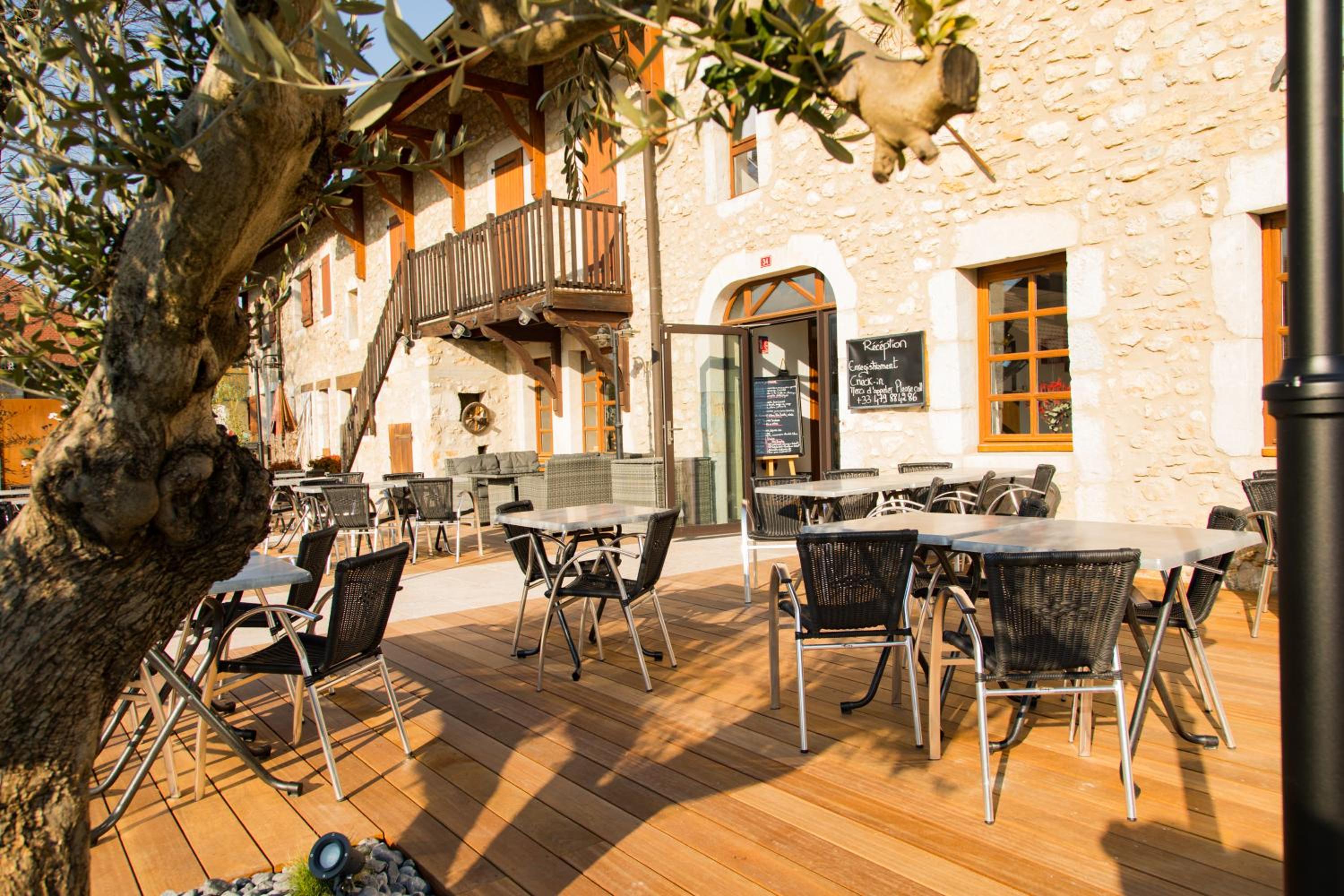 outdoor BBQ area