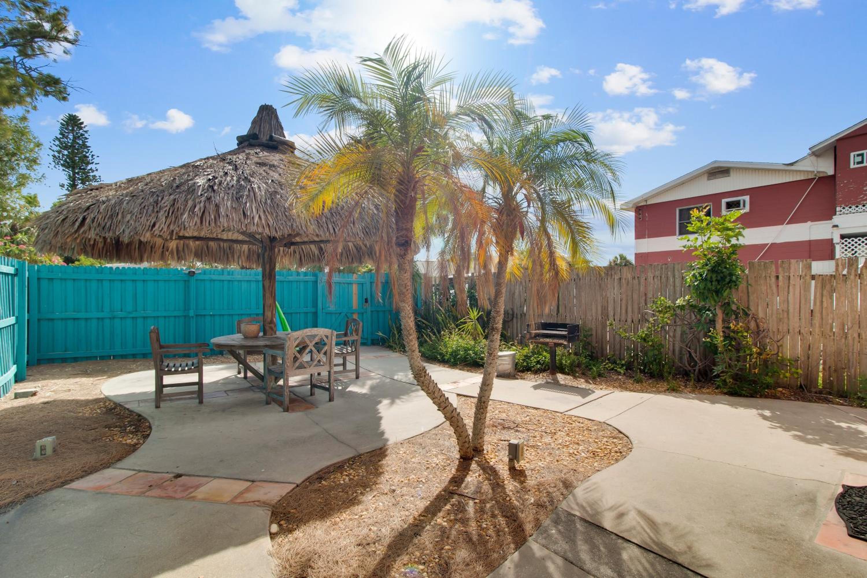 outdoor BBQ area