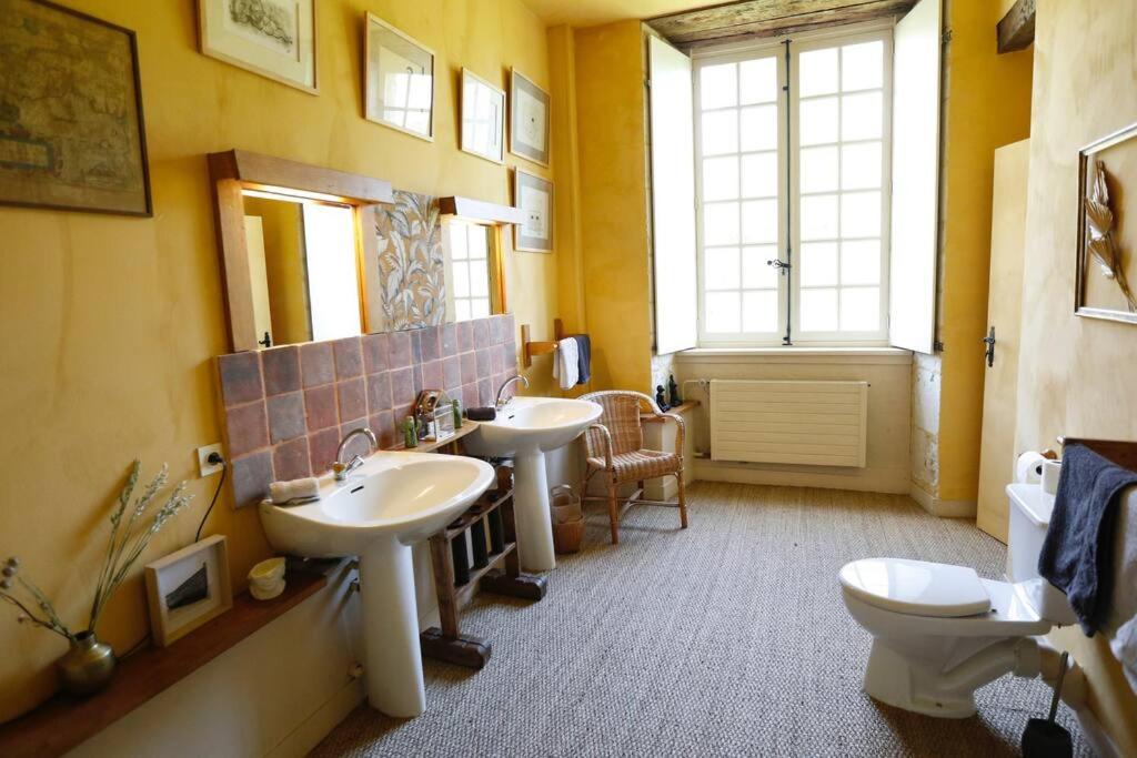 Chambre jaune MANOIR DE LA VOVE Perche
