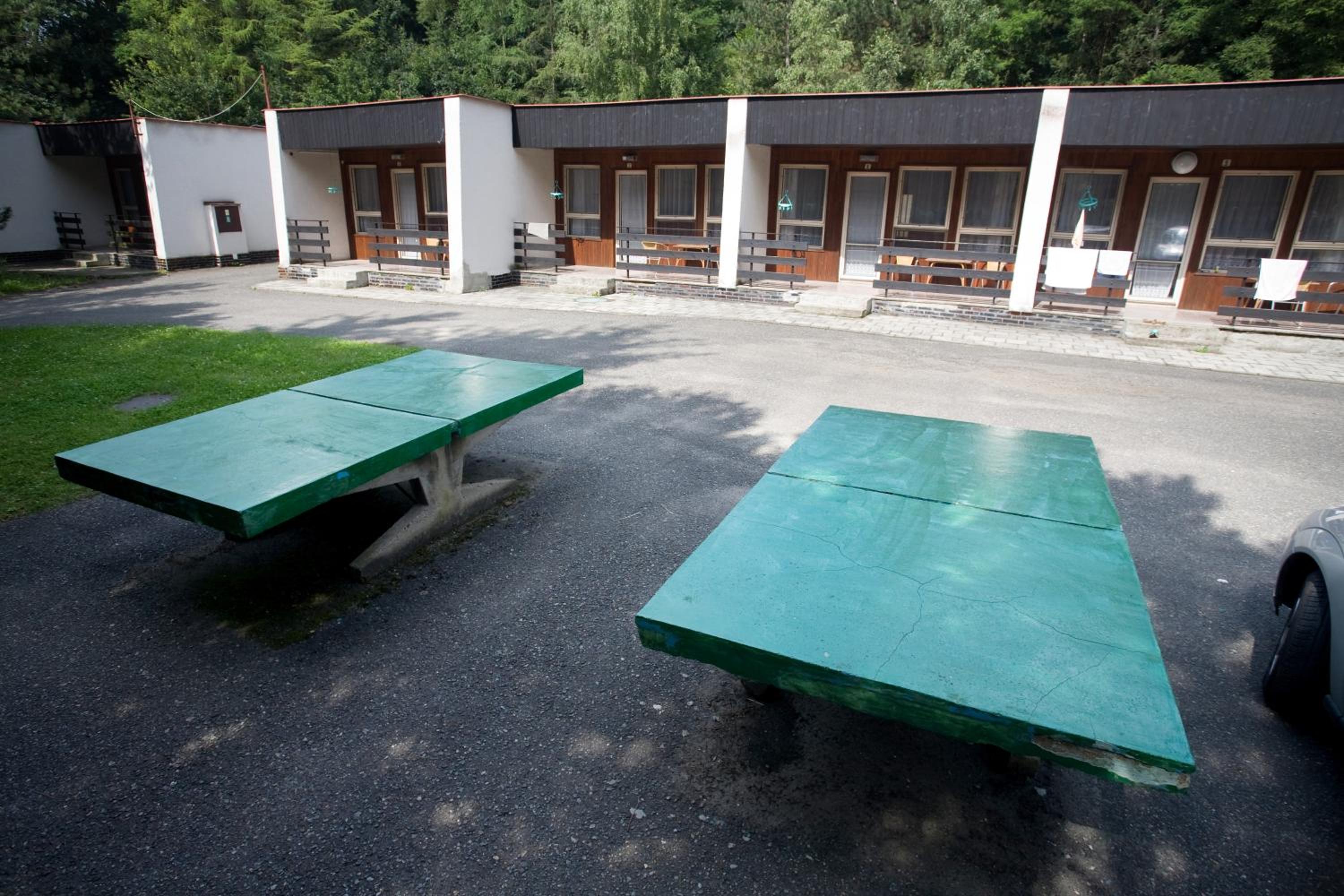 outdoor BBQ area