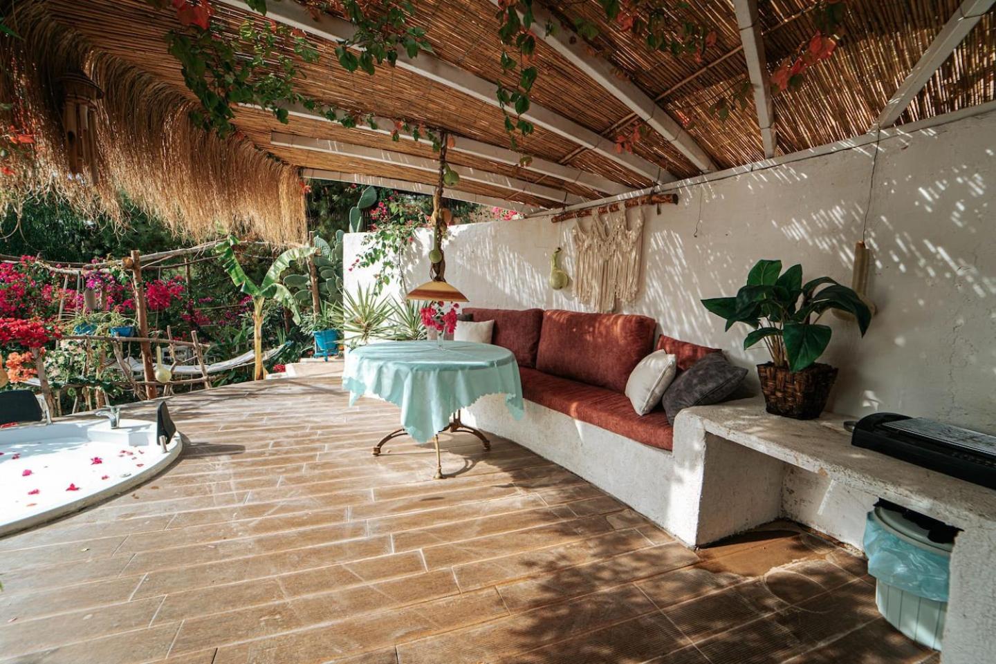 outdoor BBQ area