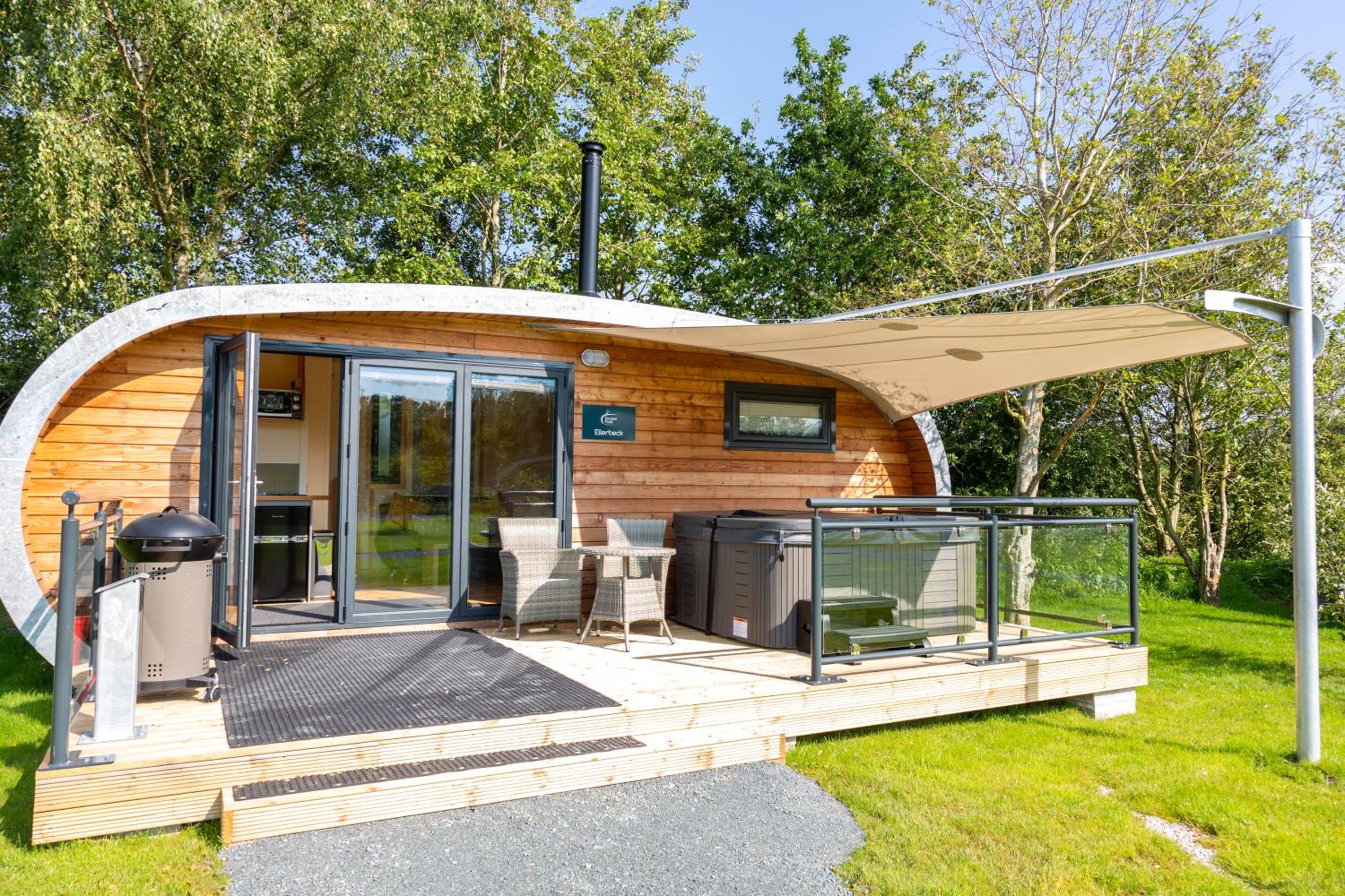 Fell View Park Escape Pods with hot tubs view 2