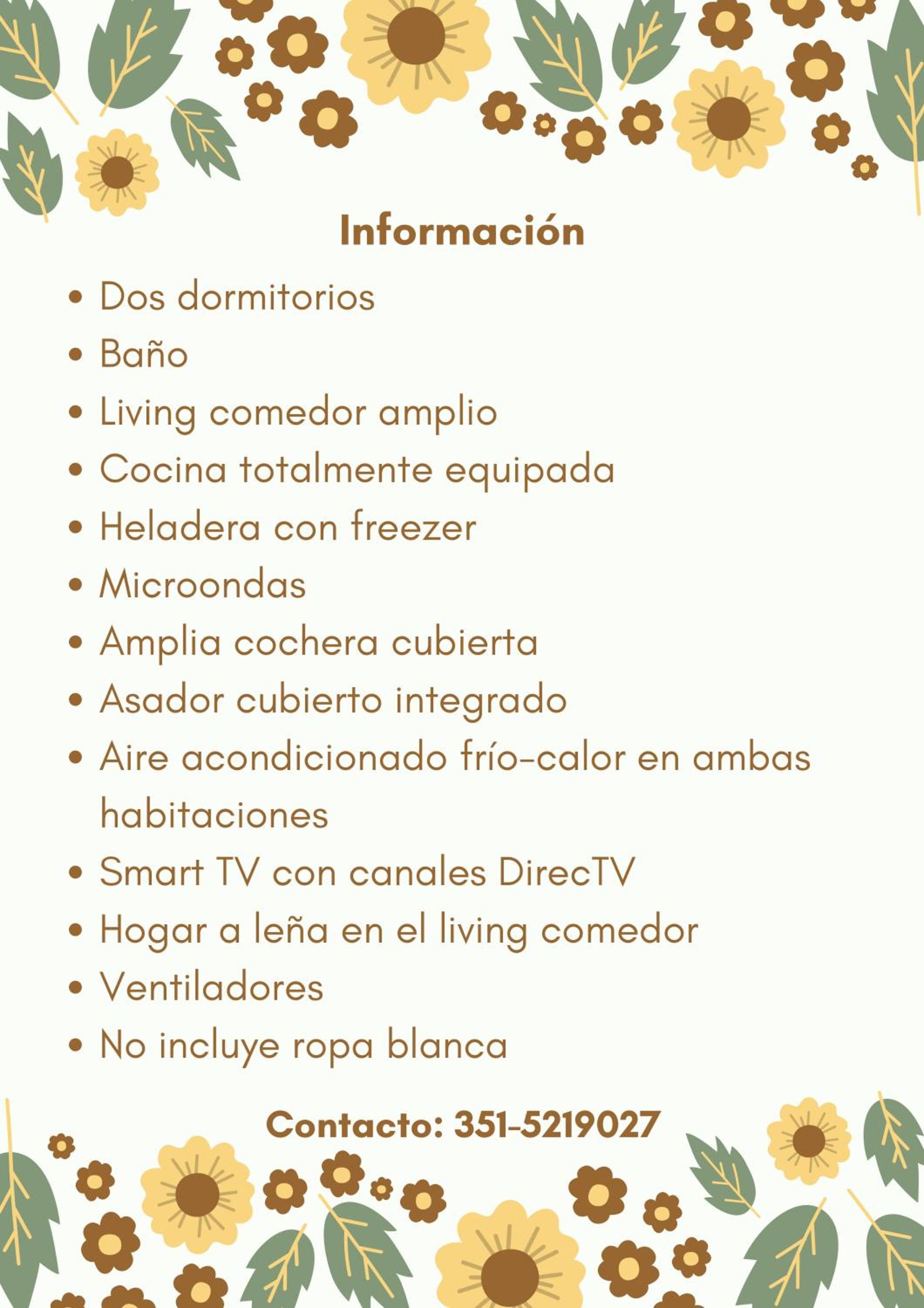 CHALET NATURALEZA - Villa Rumipal - Córdoba - A 50 mts del Lago - Vista al Lago