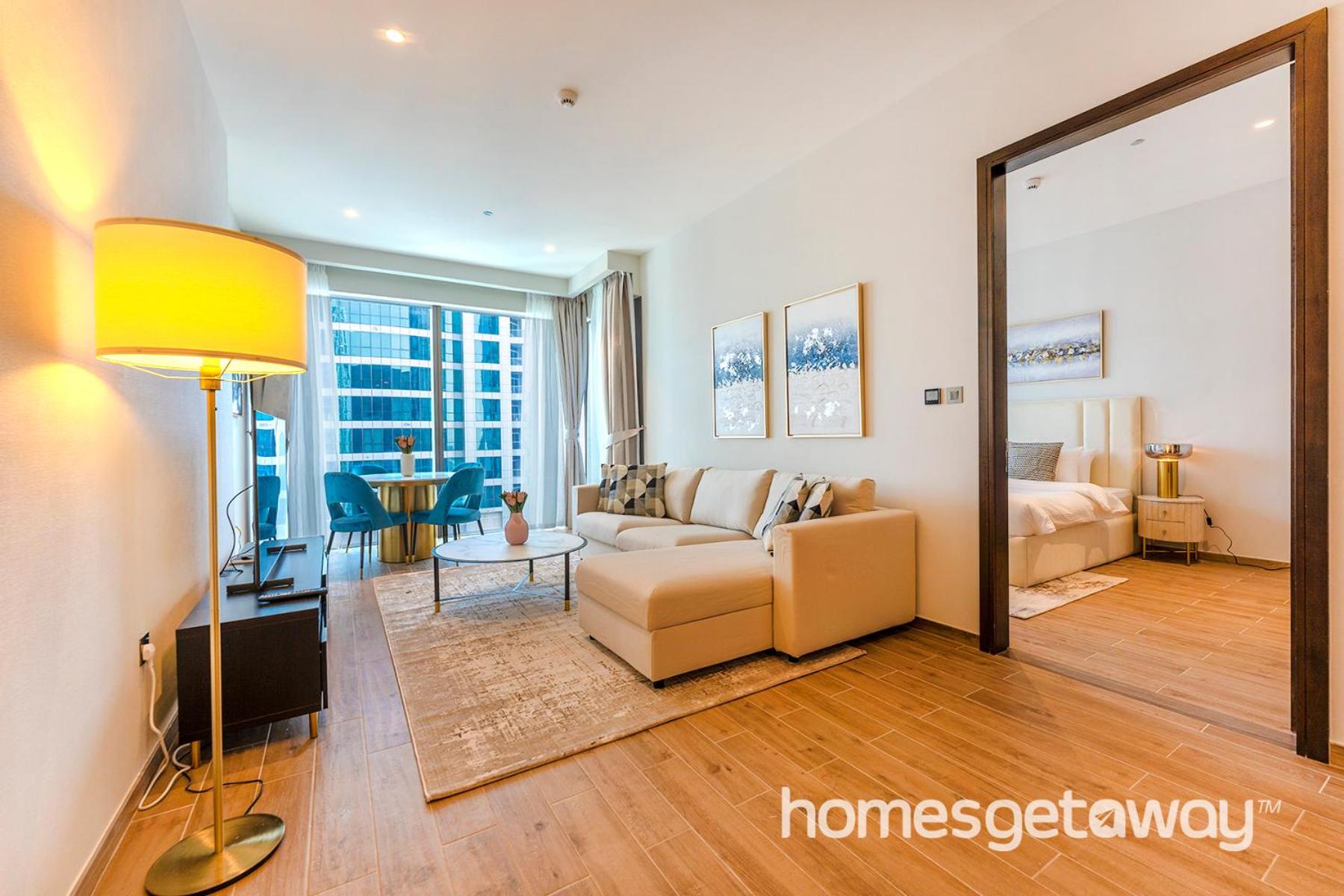 HomesGetaway -1BR Brand New Apartment in Jumeirah Living Marina Gate