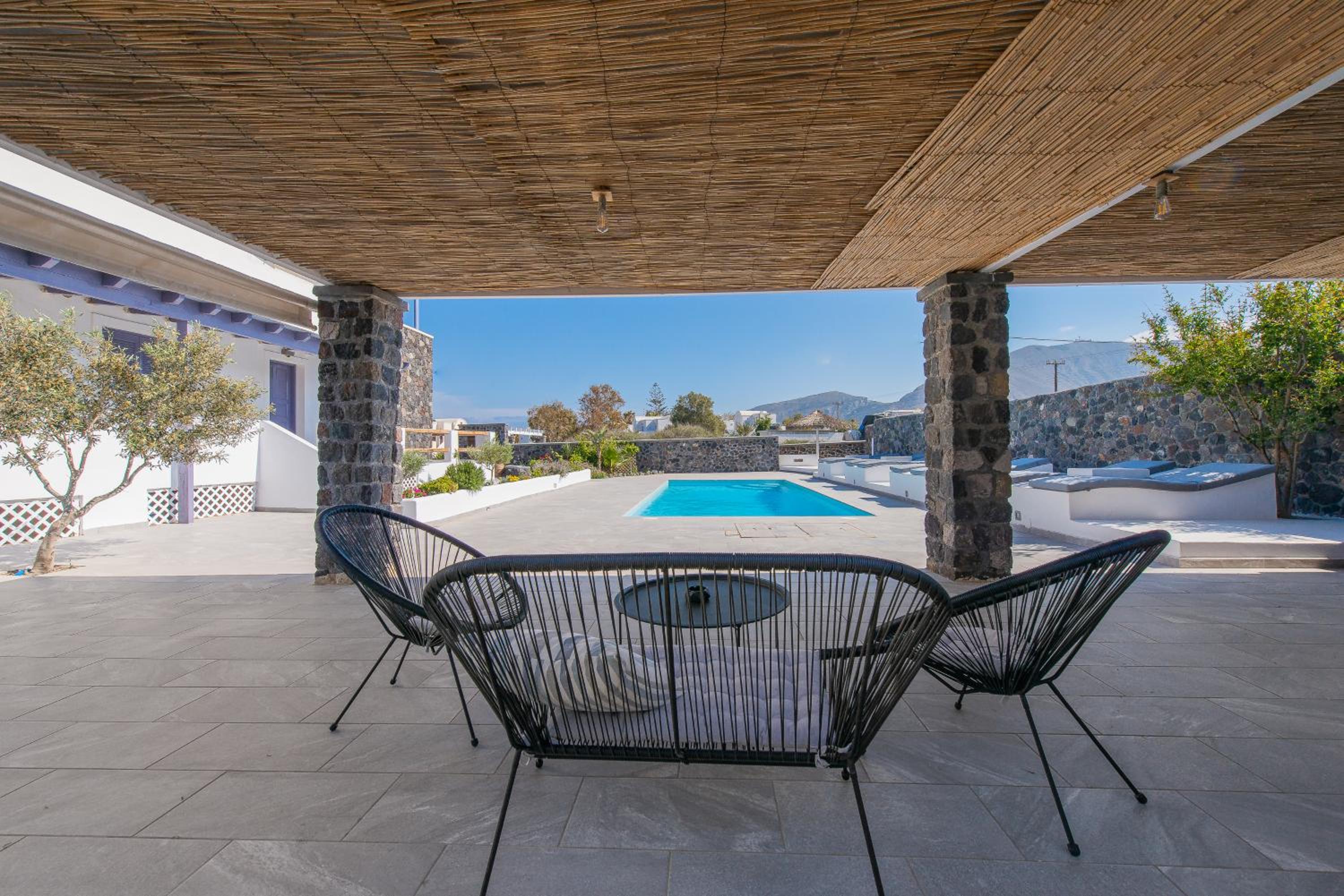 outdoor BBQ area