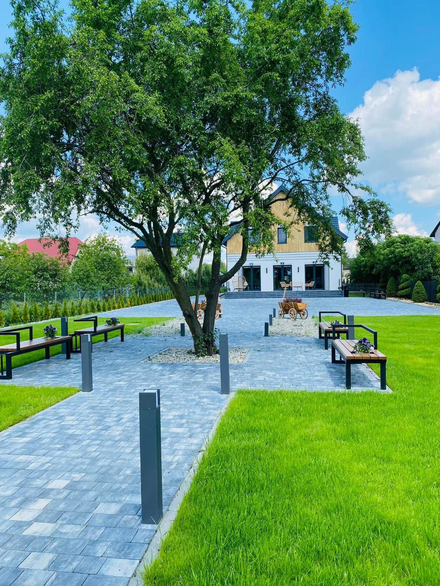 outdoor BBQ area