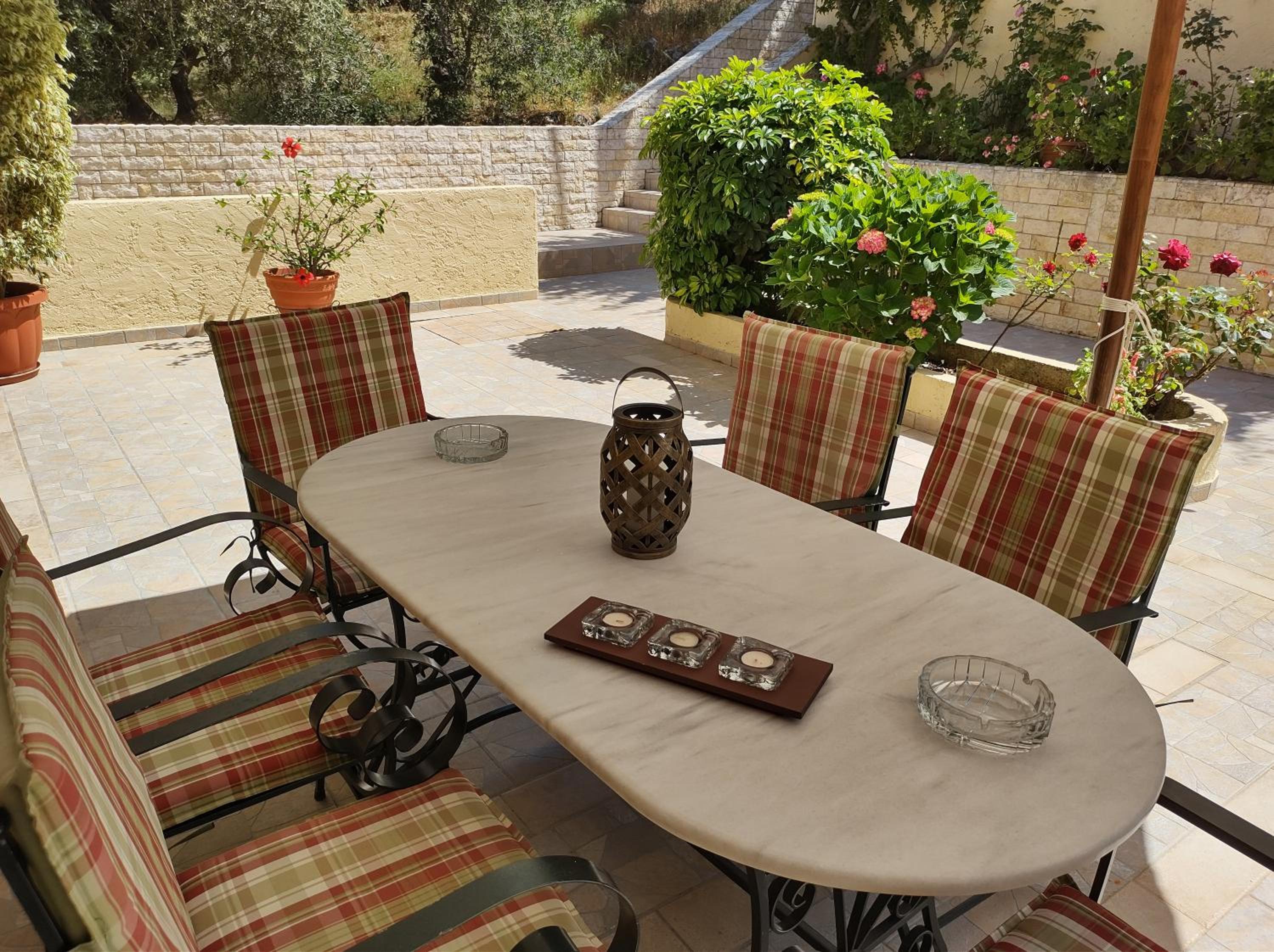 outdoor BBQ area
