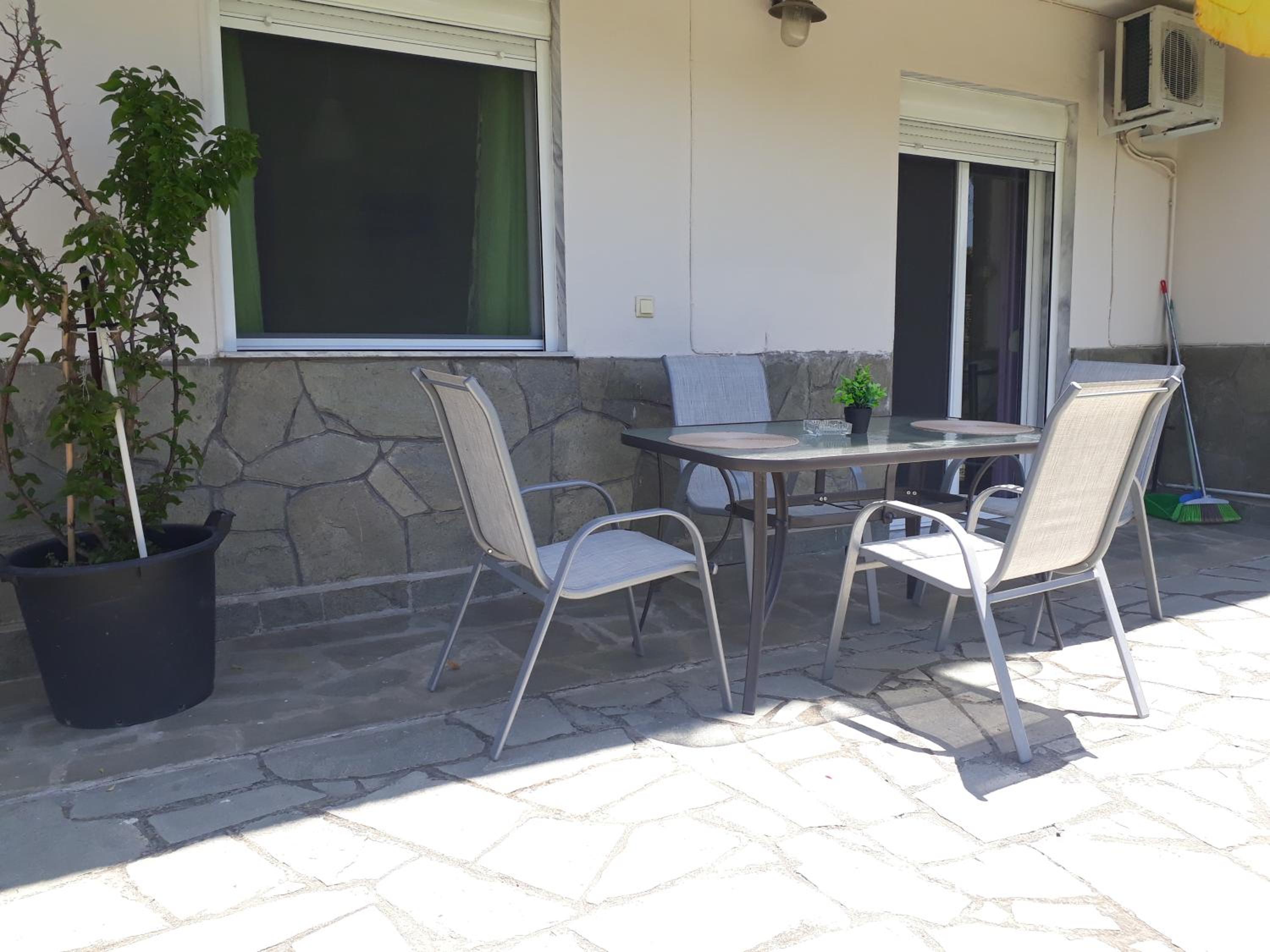 outdoor BBQ area