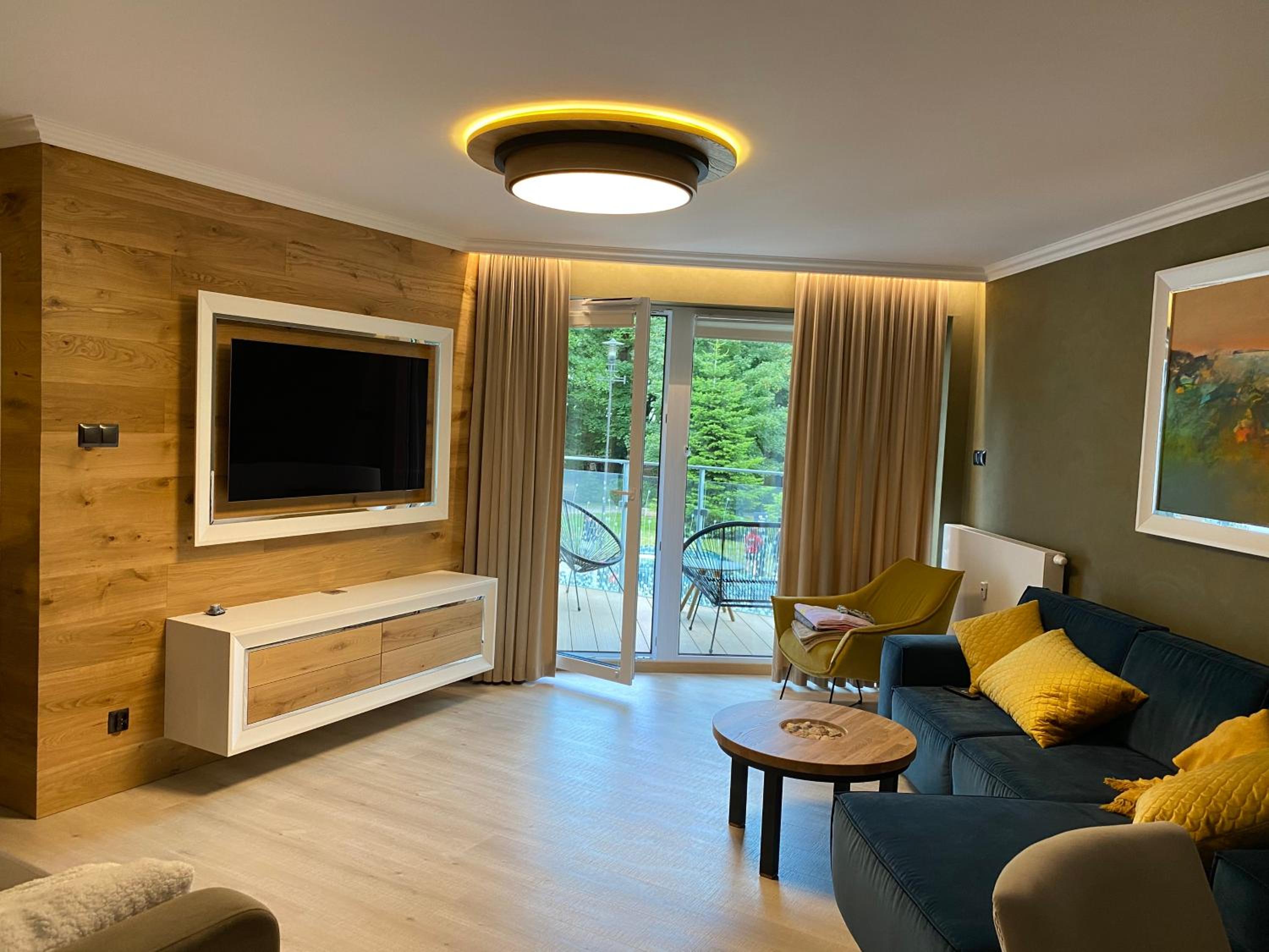 Nadmorskie Tarasy Apartament Park i Morze