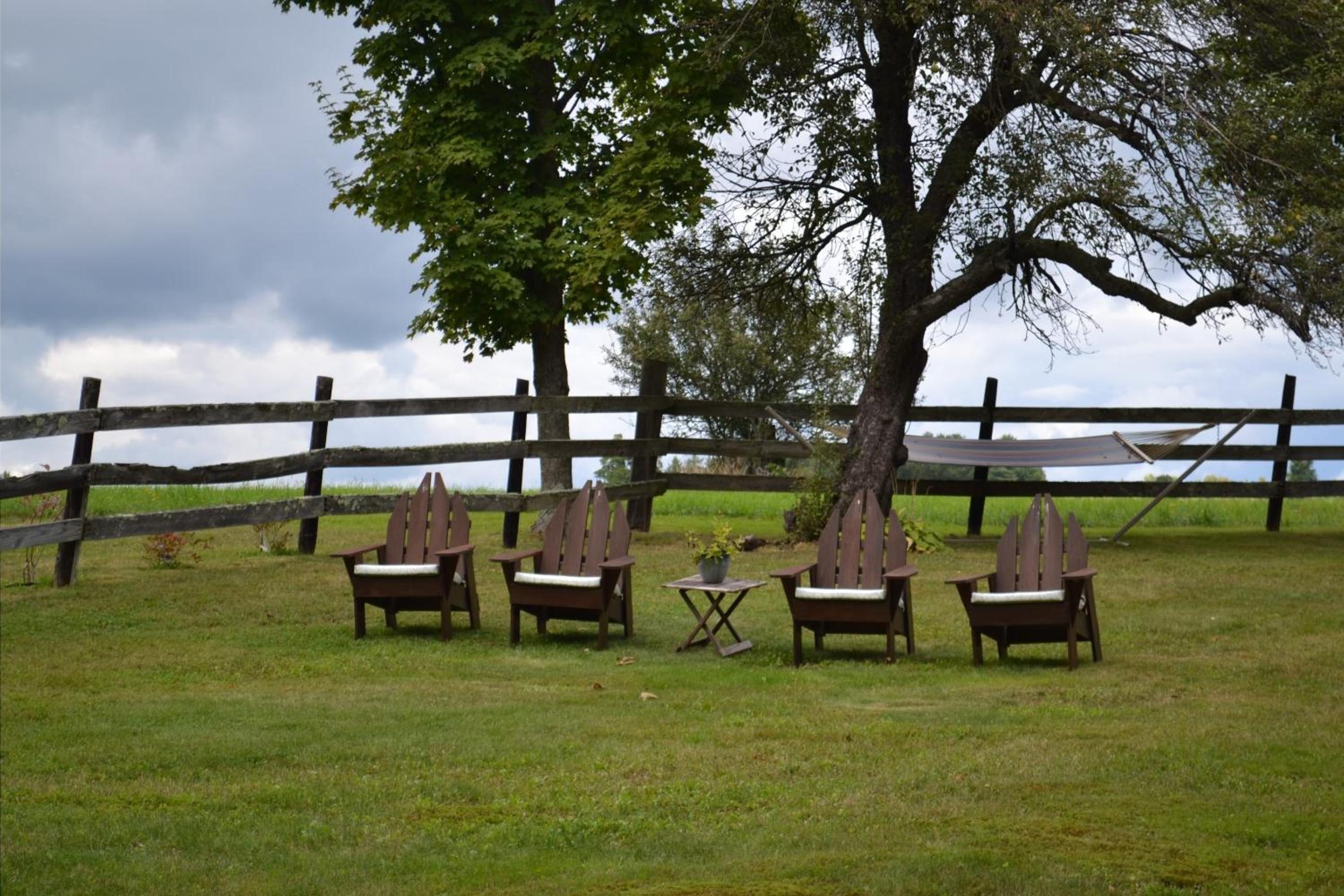 outdoor BBQ area