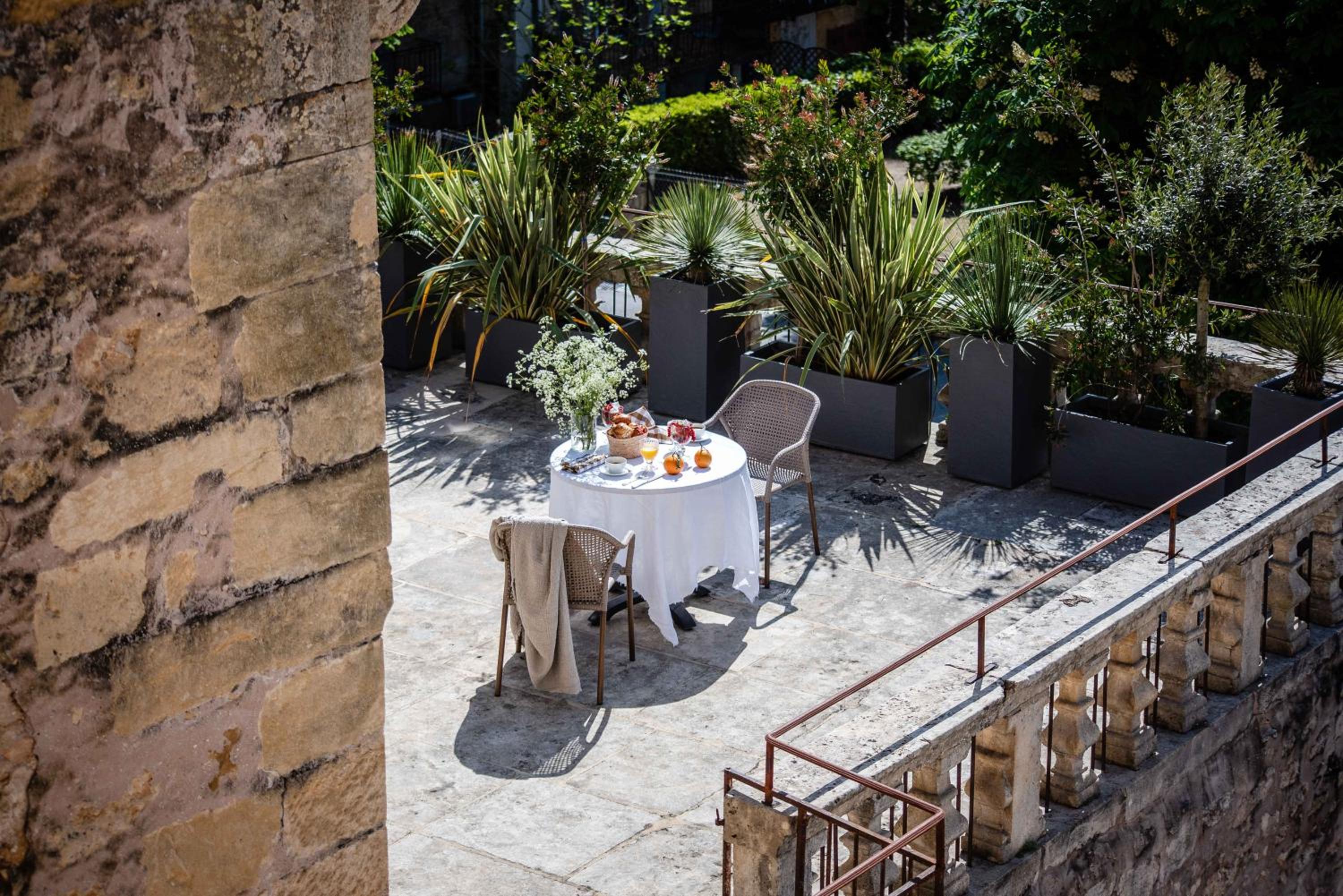 outdoor BBQ area