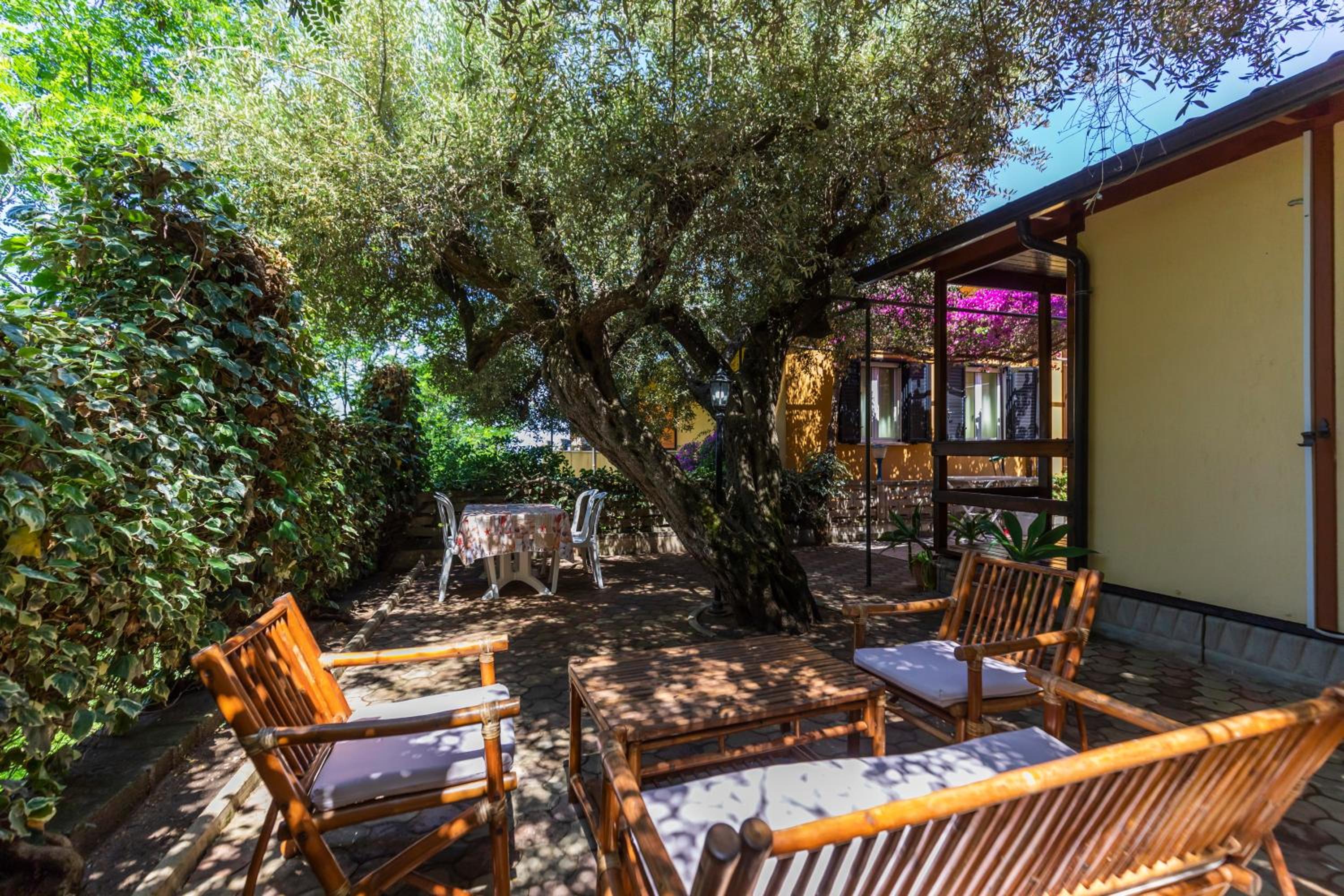 outdoor BBQ area