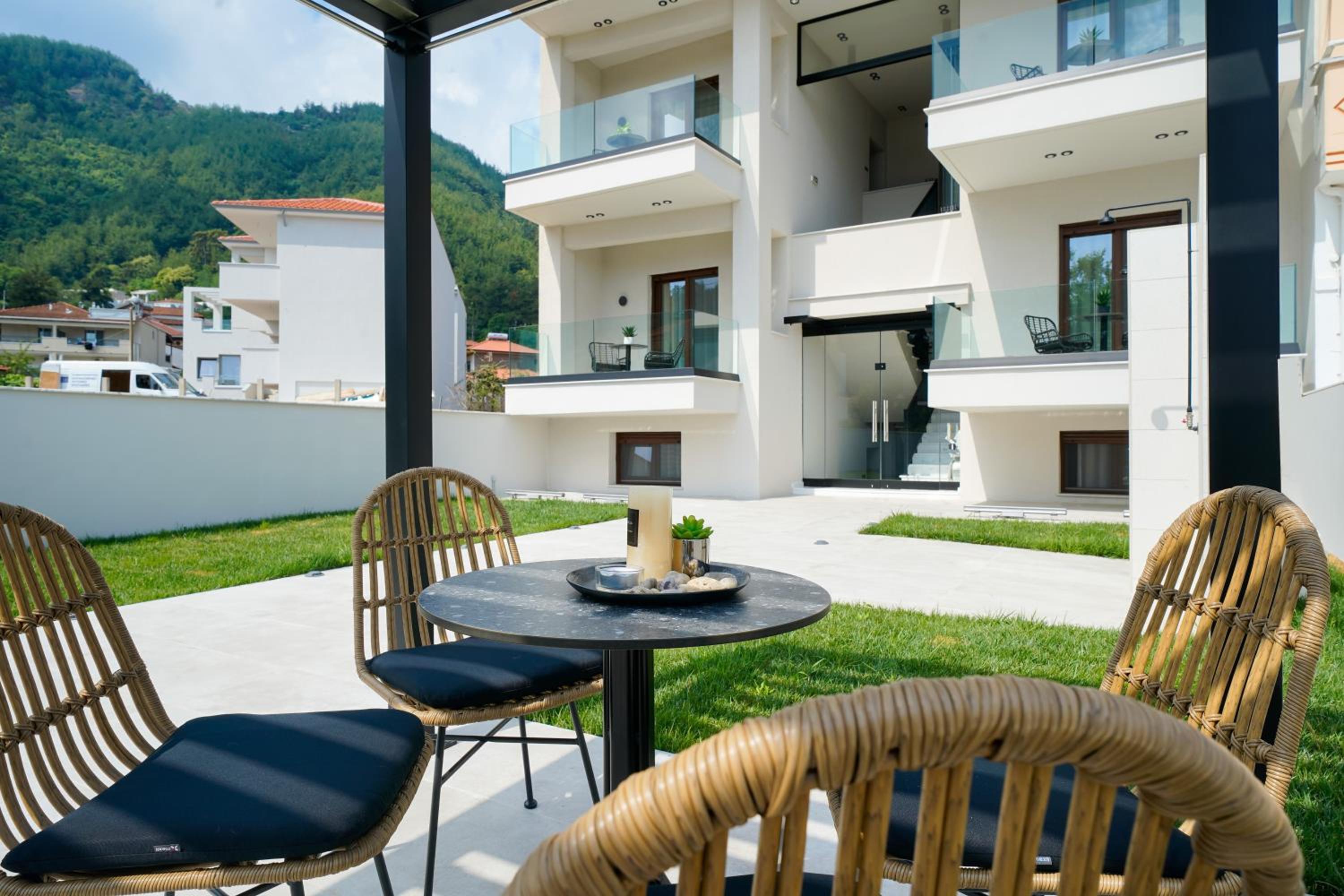outdoor BBQ area
