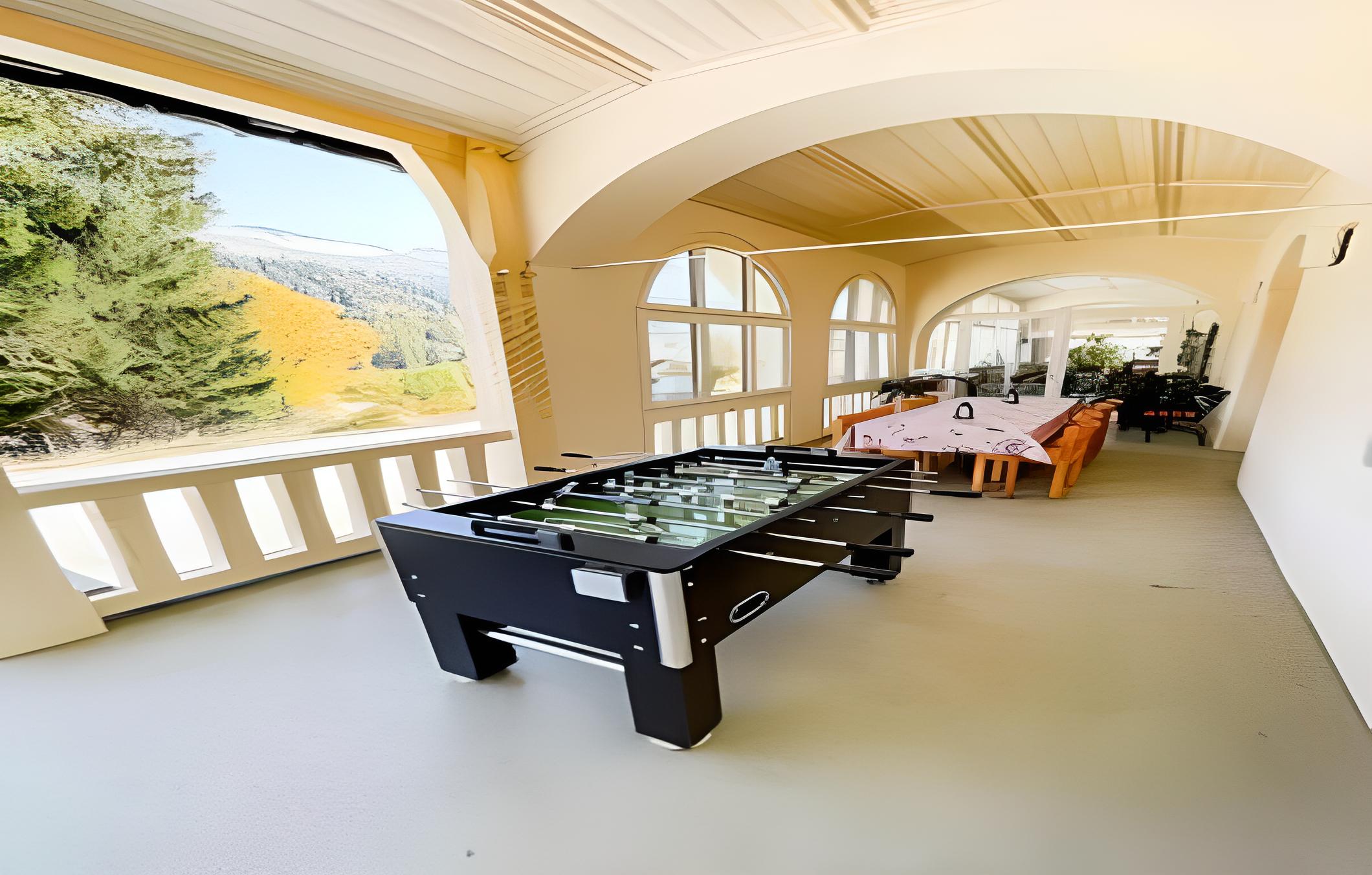 outdoor BBQ area