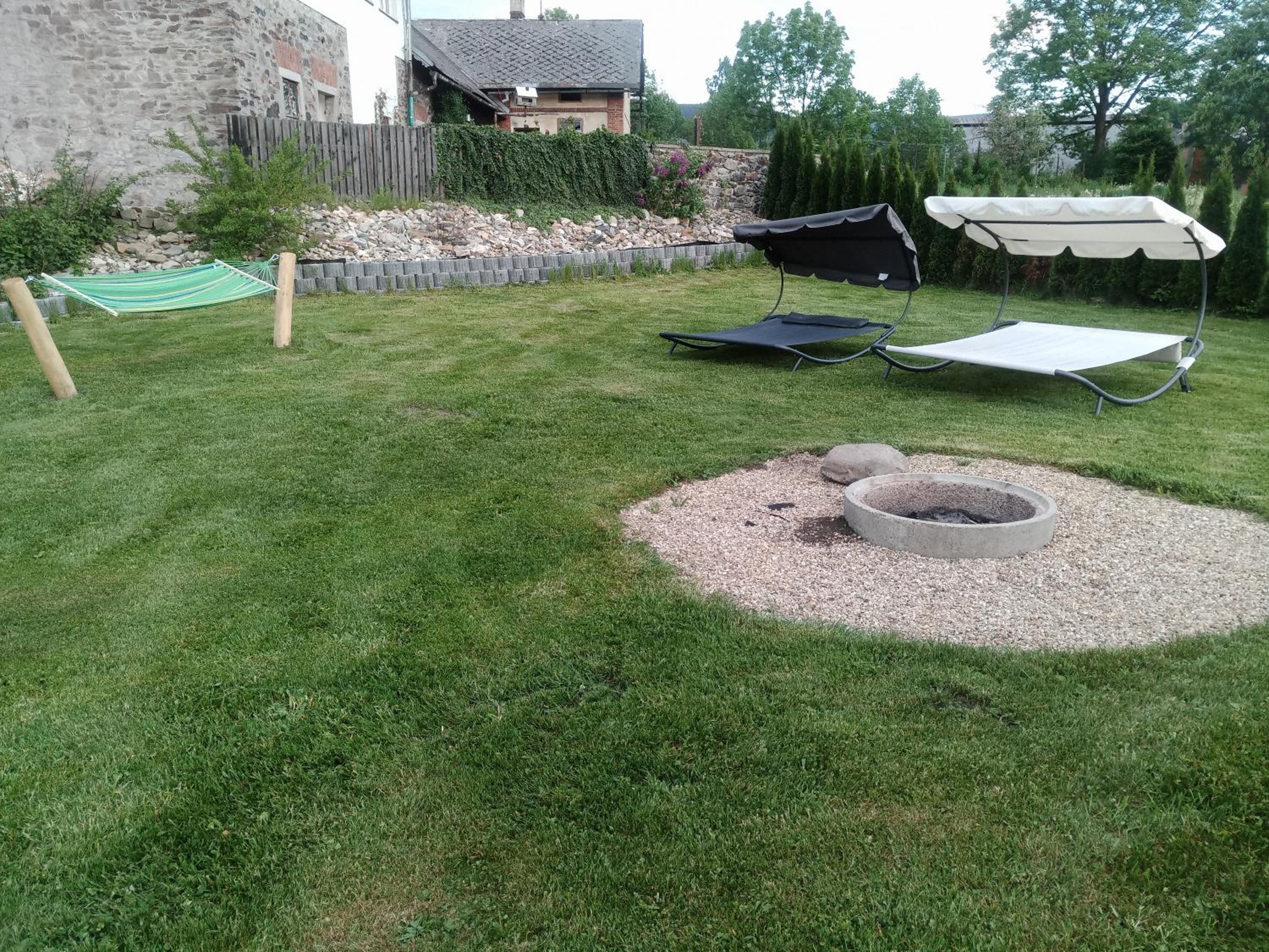 outdoor BBQ area