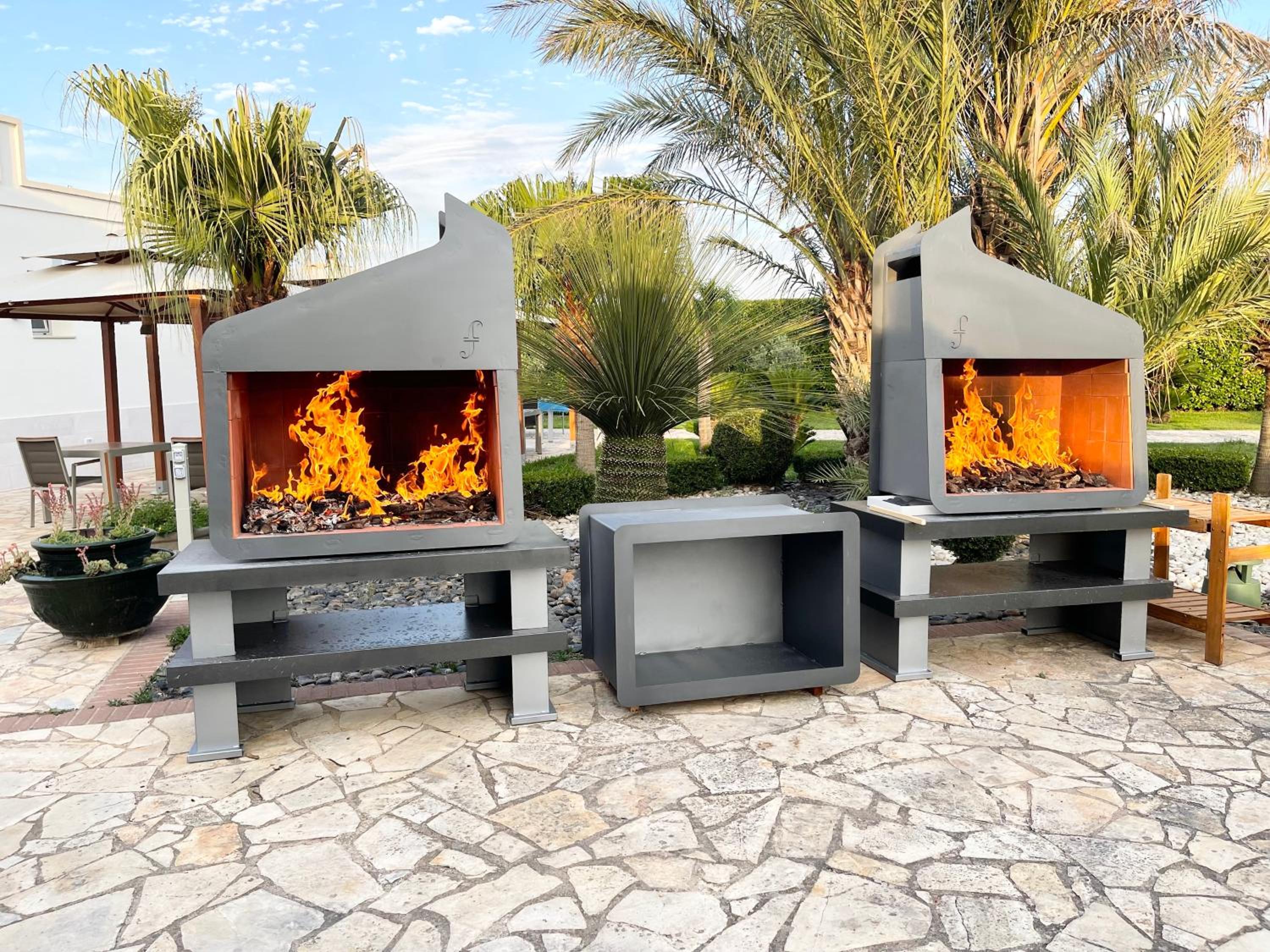 outdoor BBQ area