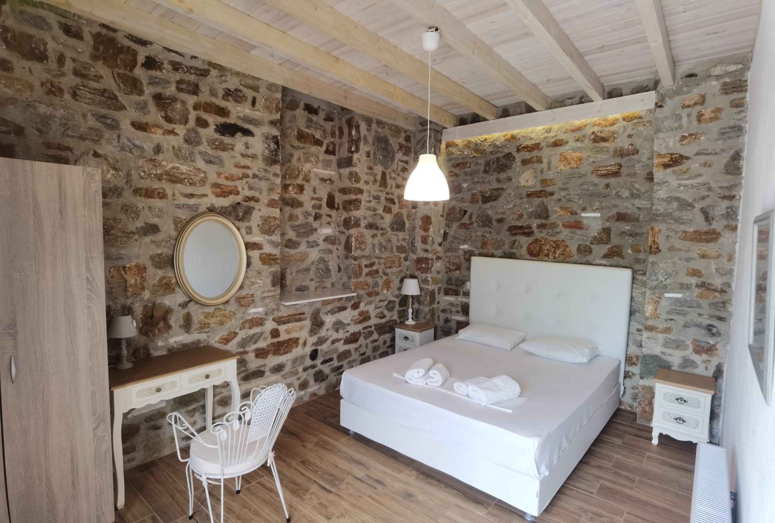Elea Stone Houses in organic quiet olive grove, Prinos, Thassos