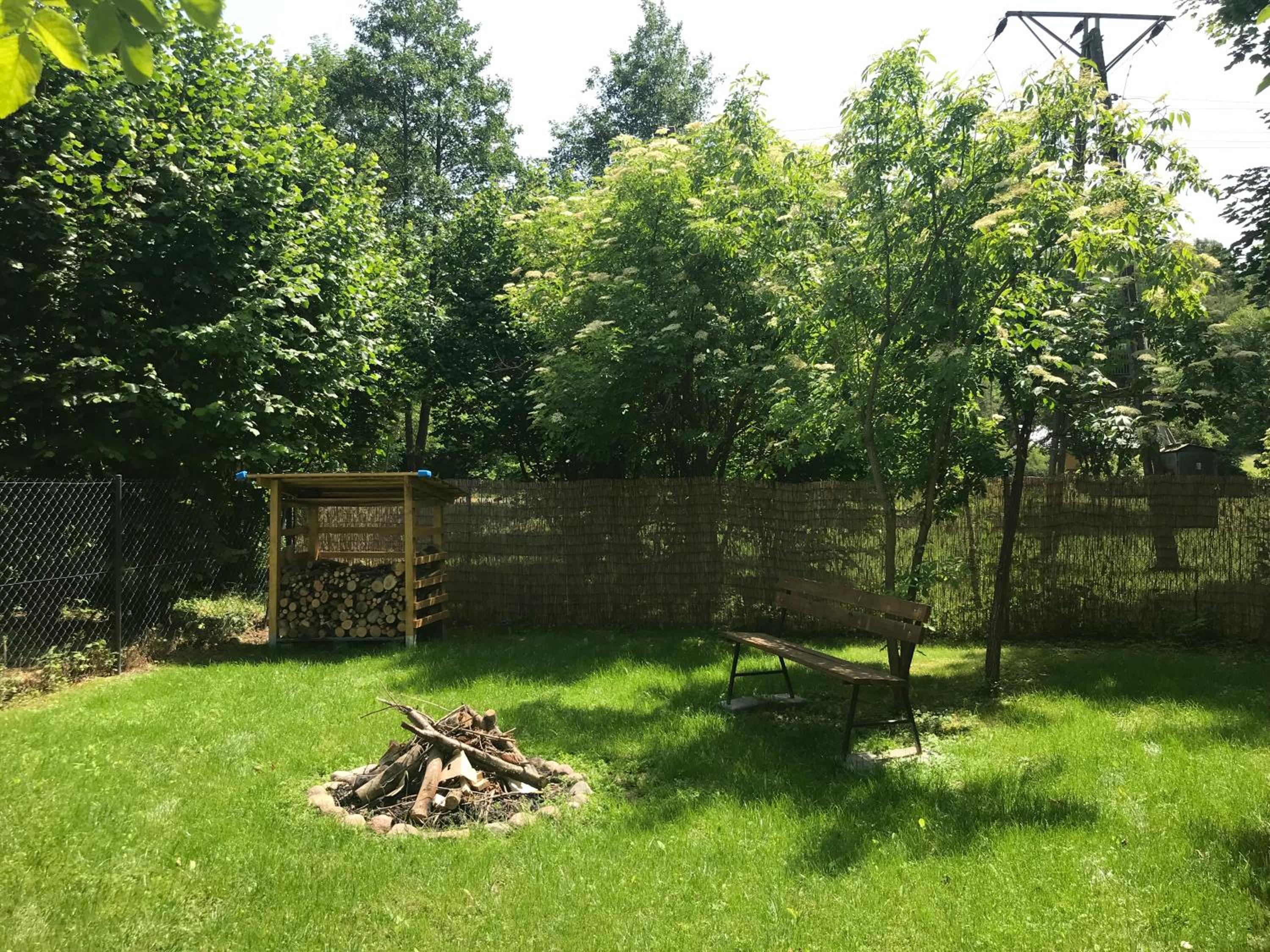 outdoor BBQ area