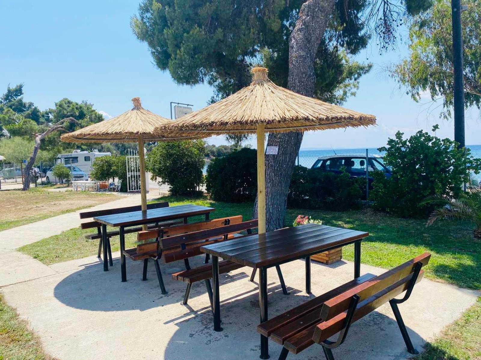 outdoor BBQ area