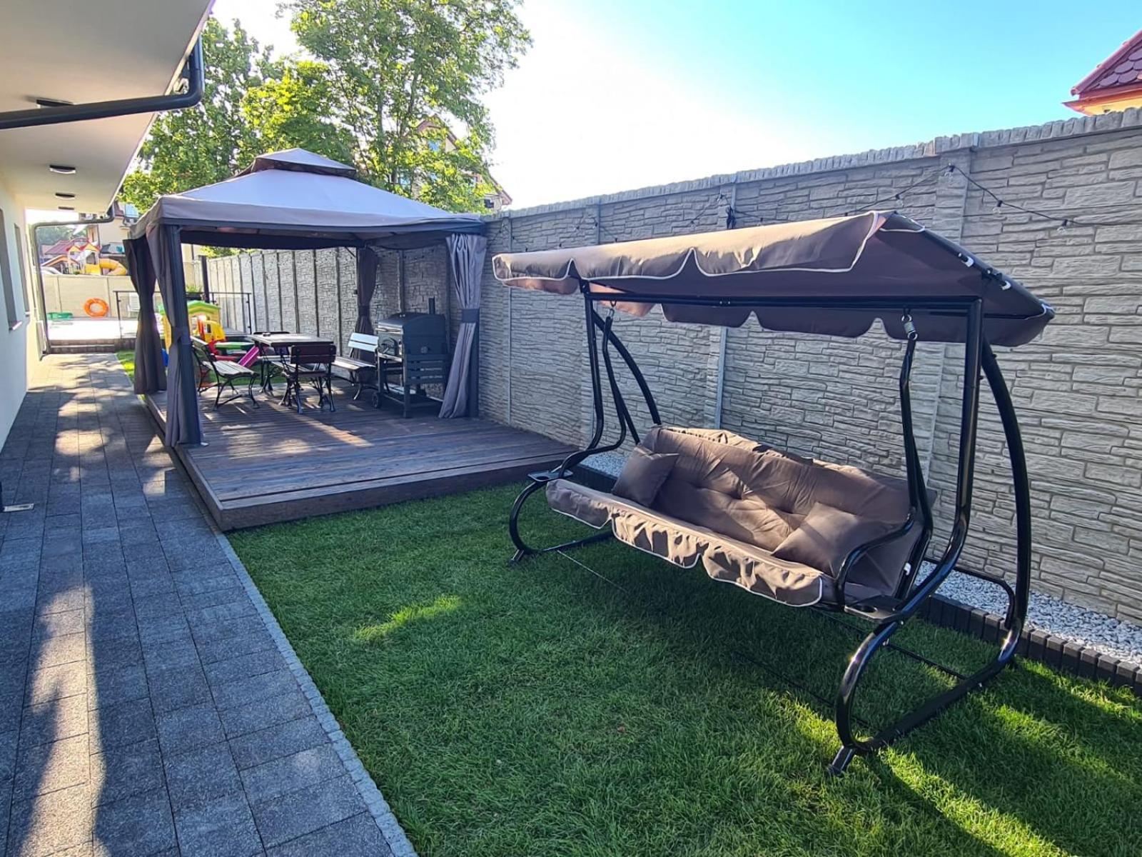 outdoor BBQ area
