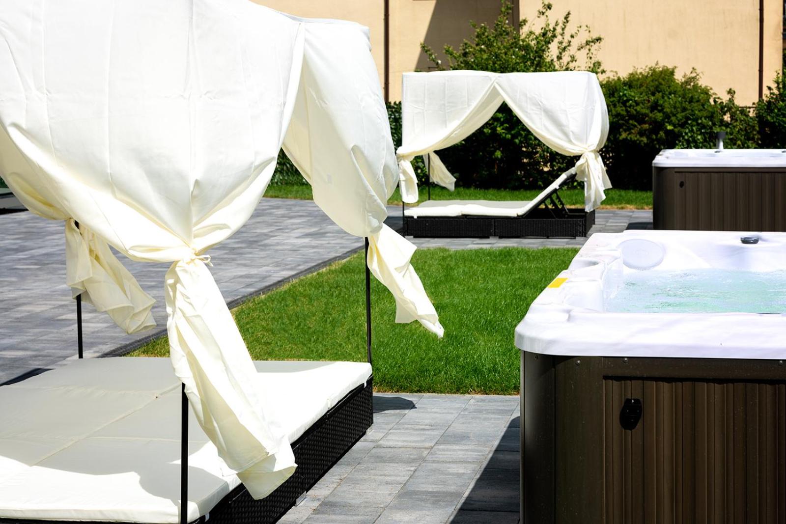 outdoor BBQ area