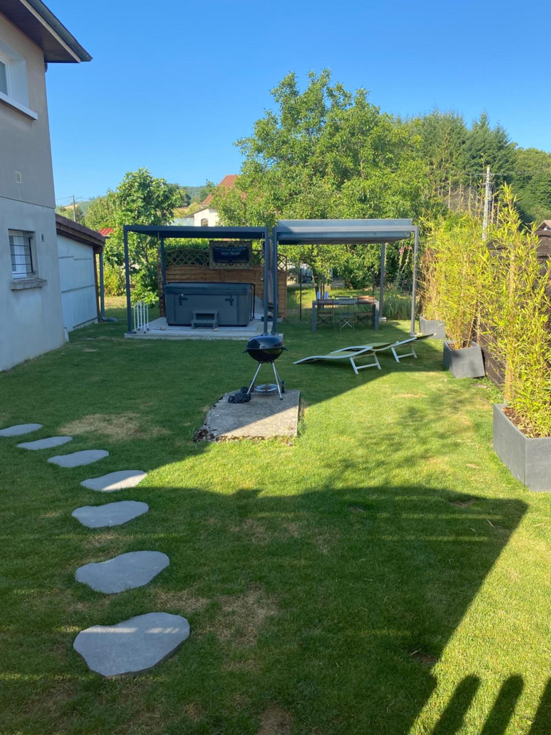 outdoor BBQ area