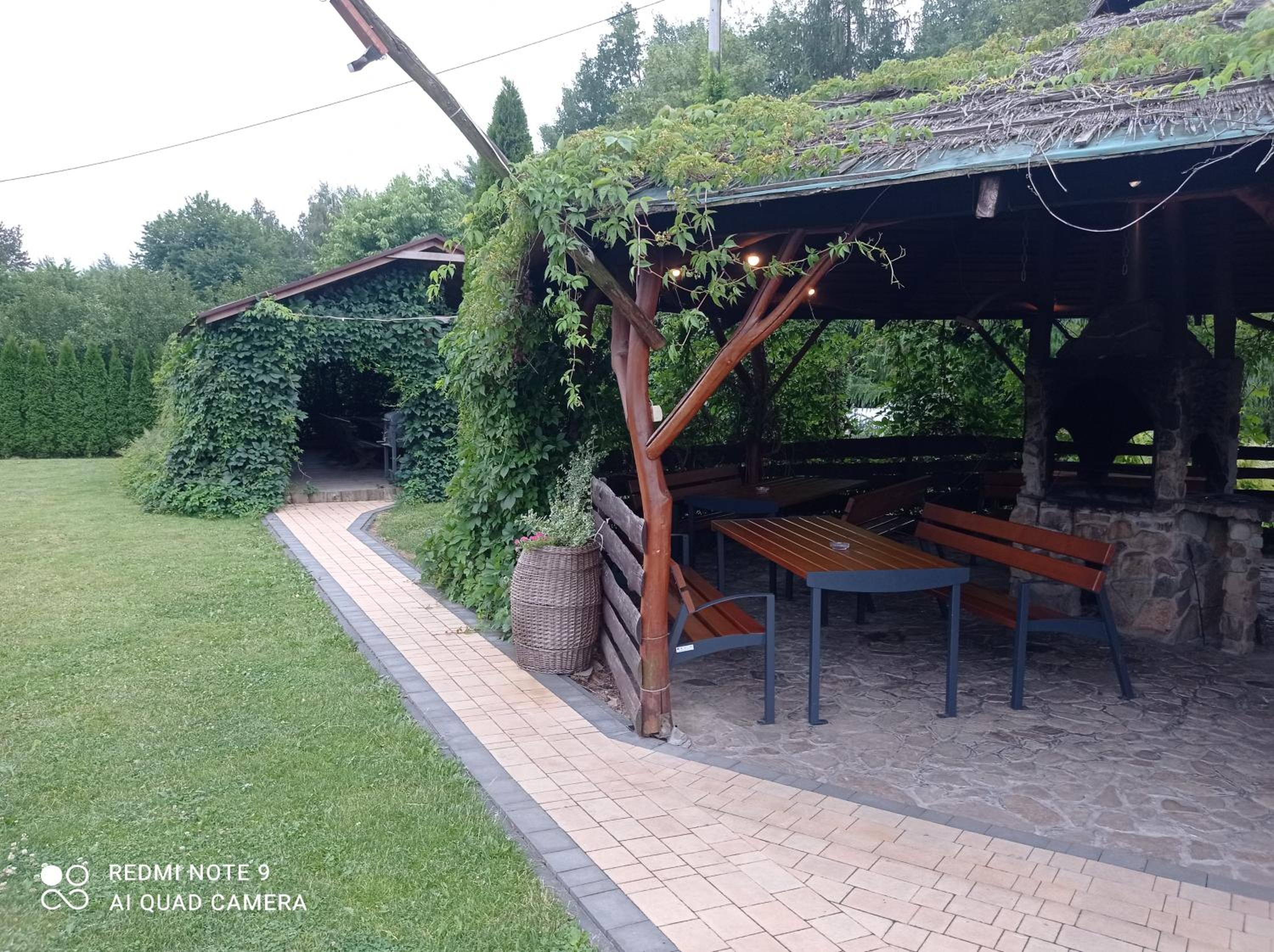 outdoor BBQ area