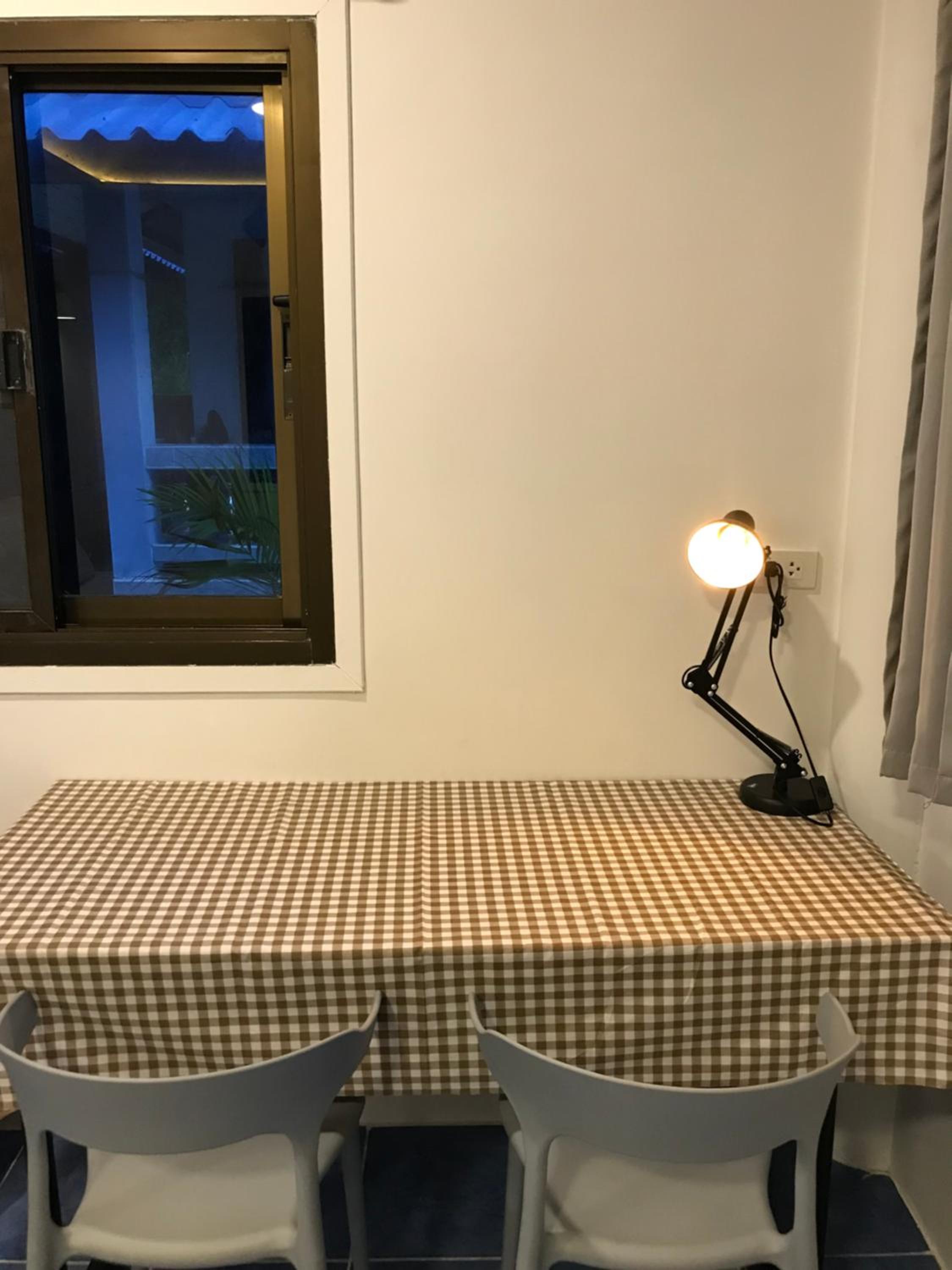 outdoor BBQ area