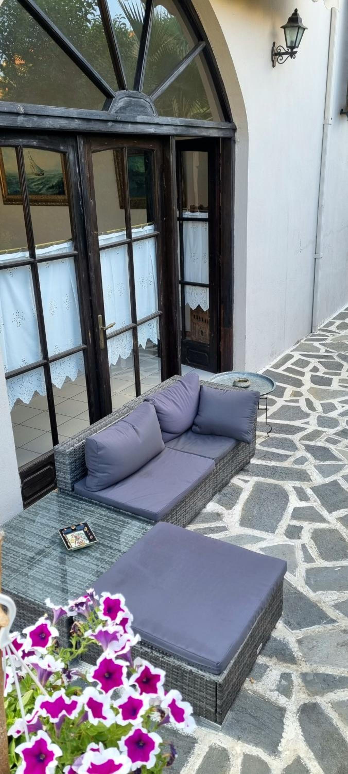 outdoor BBQ area