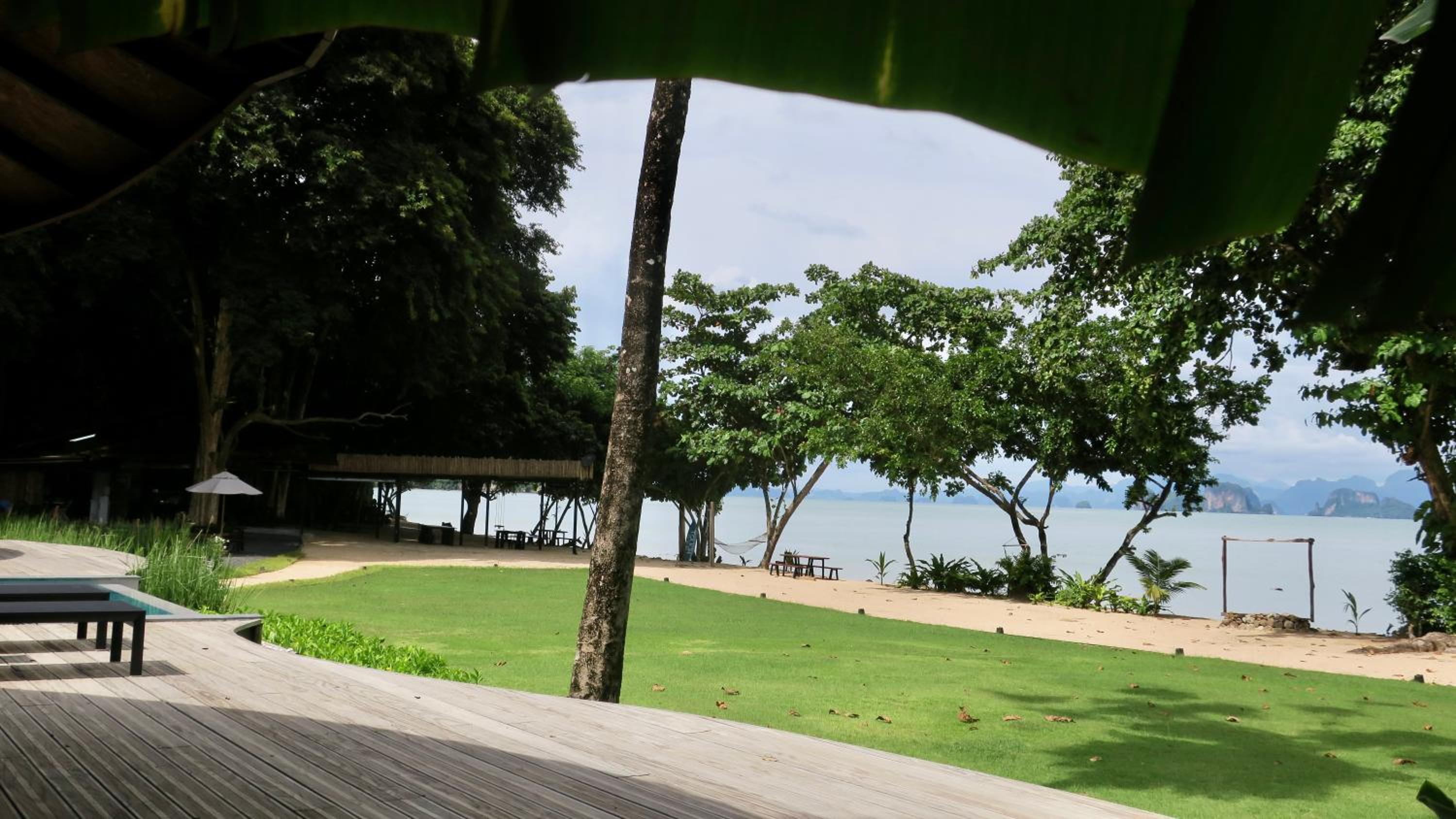 outdoor BBQ area